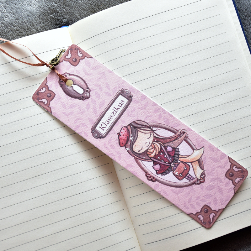 Színes Monka-lányok - kulcsos könyvjelző válogatás 1. 