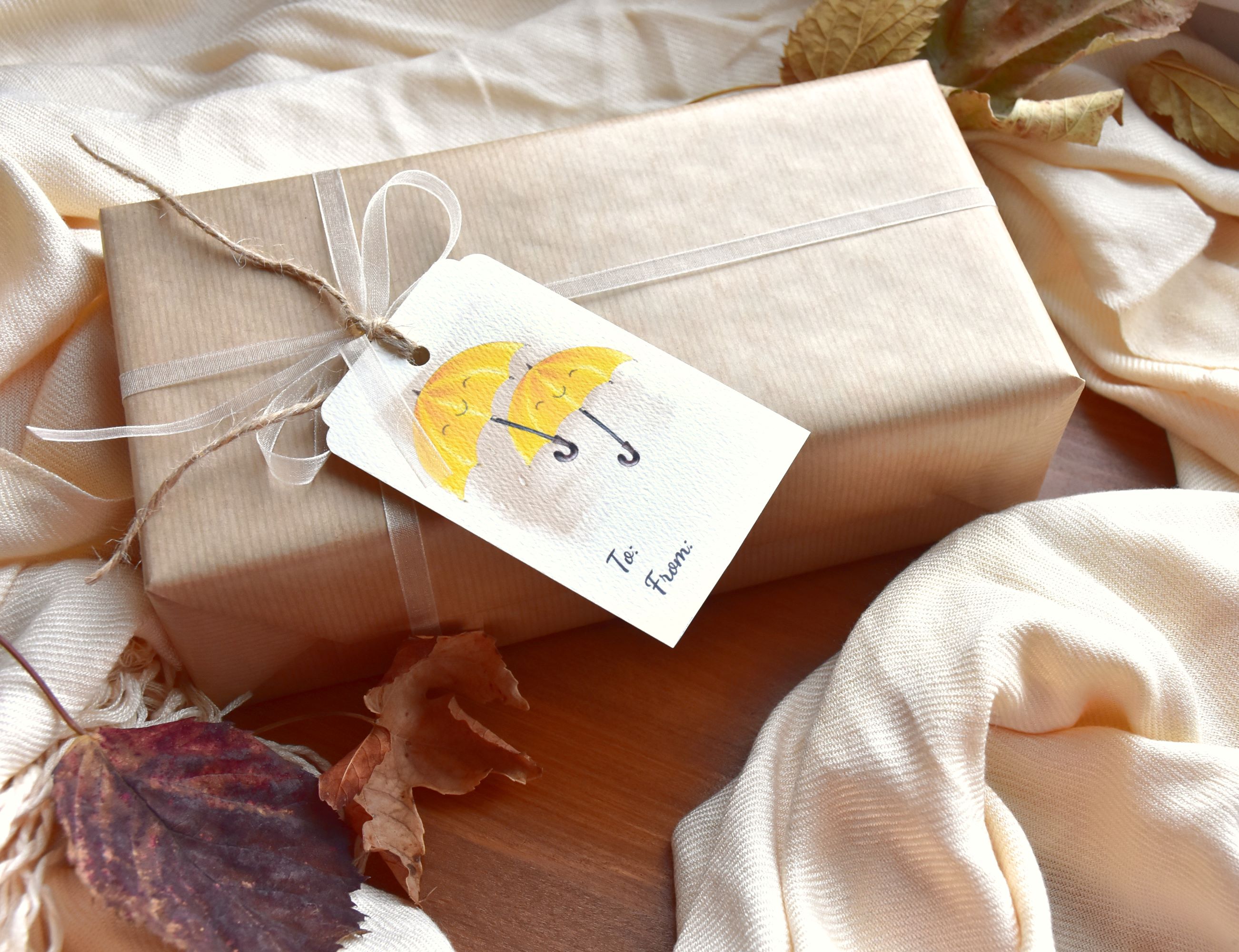 Erdei eső - Őszi üdvözlő kártya szett