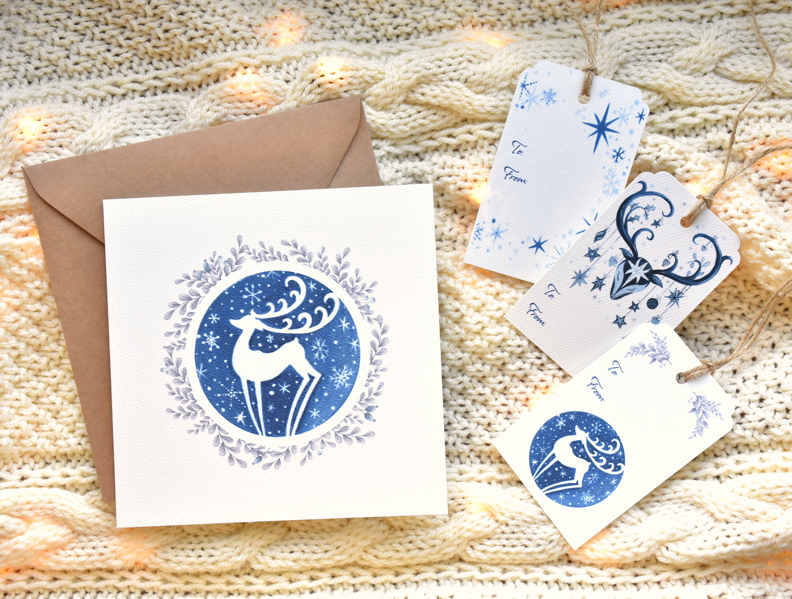 Téli képek 1. - Karácsonyi üdvözlő kártya szett