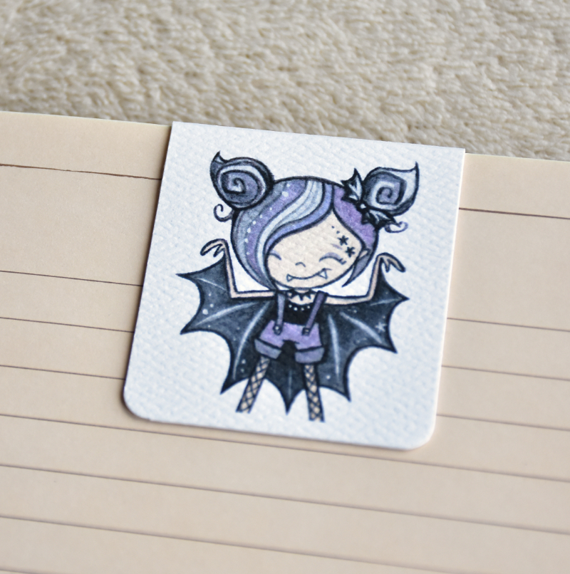 Színes Monka-lányok - mágneses könyvjelzők