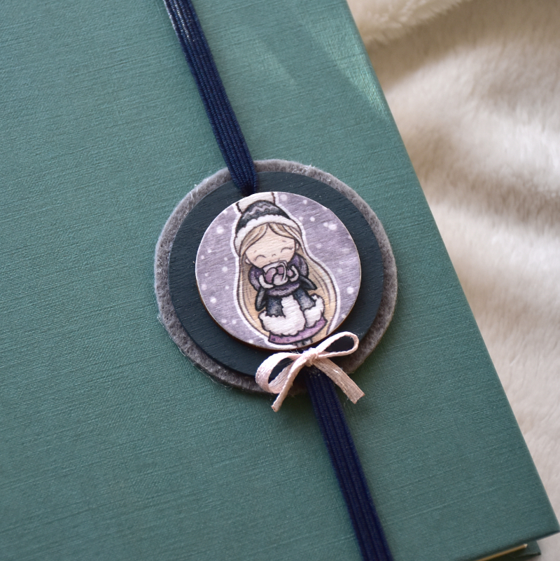 Gumis könyvjelző - Monka-lányok (ősz-tél)