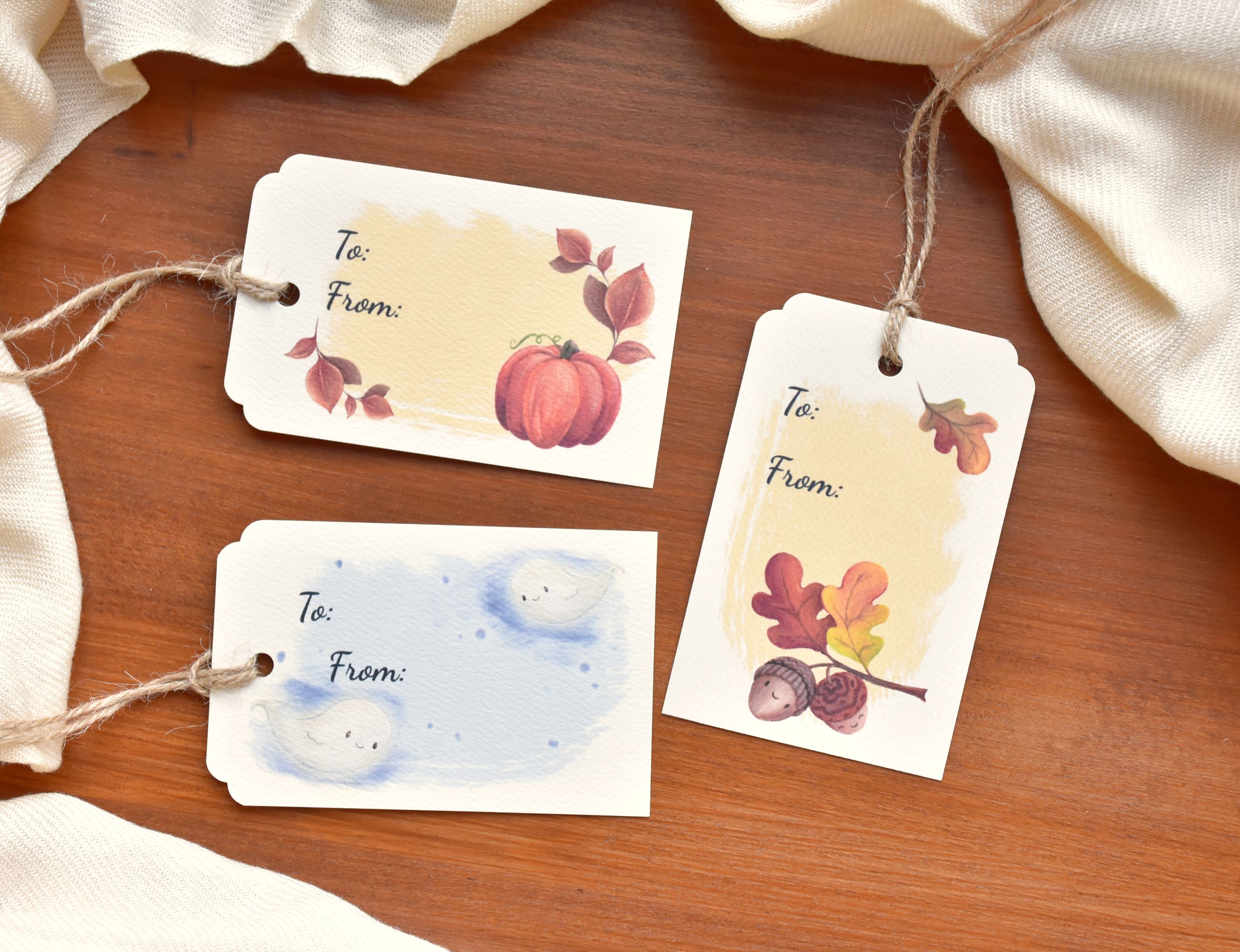 Halloween tök - Őszi üdvözlő kártya szett