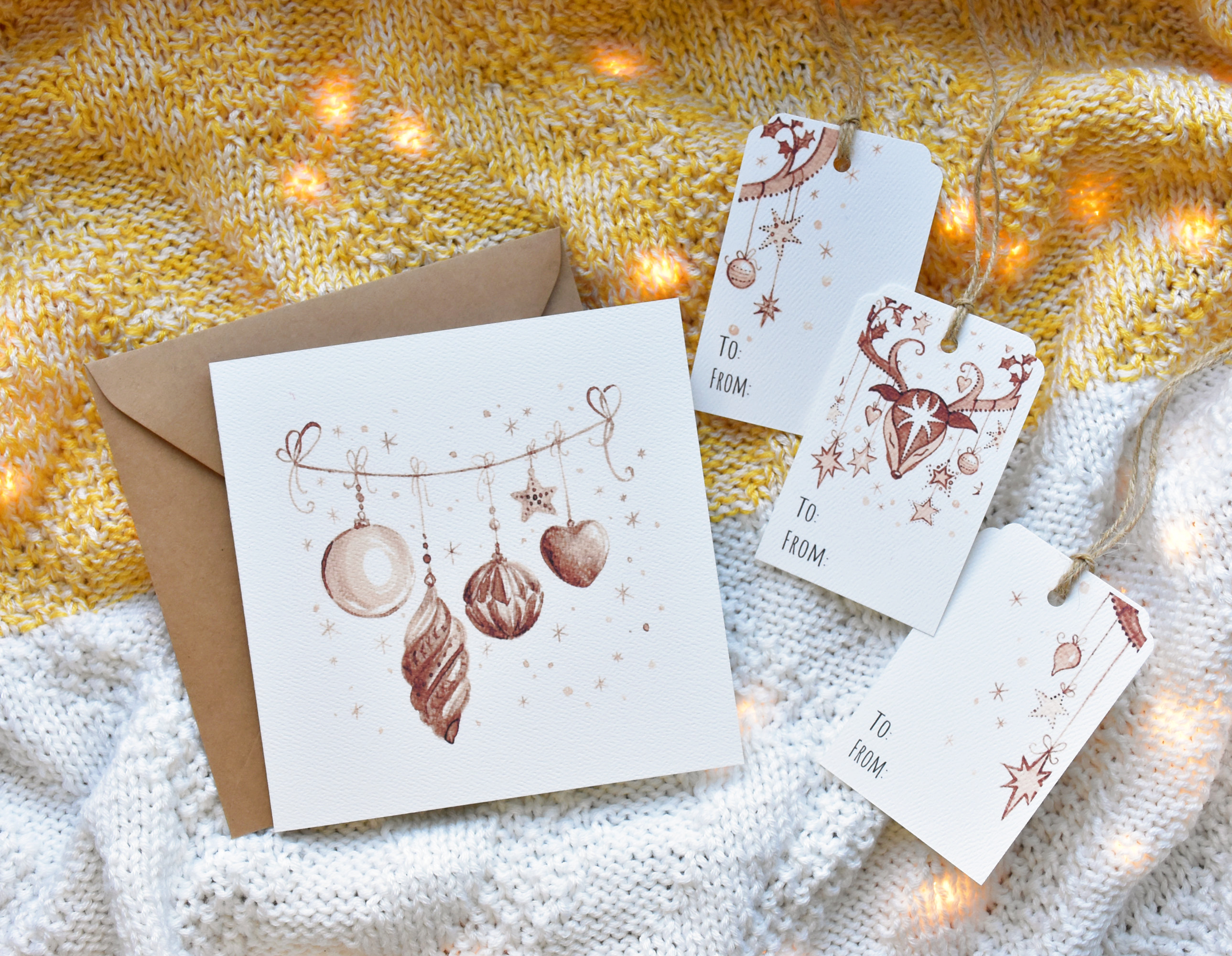 Téli képek 1. - Karácsonyi üdvözlő kártya szett