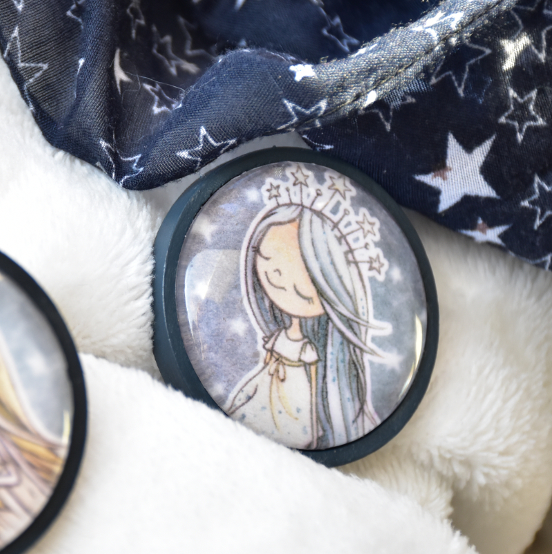 Csillagos Monka-lány - Nyomtatott illusztráció