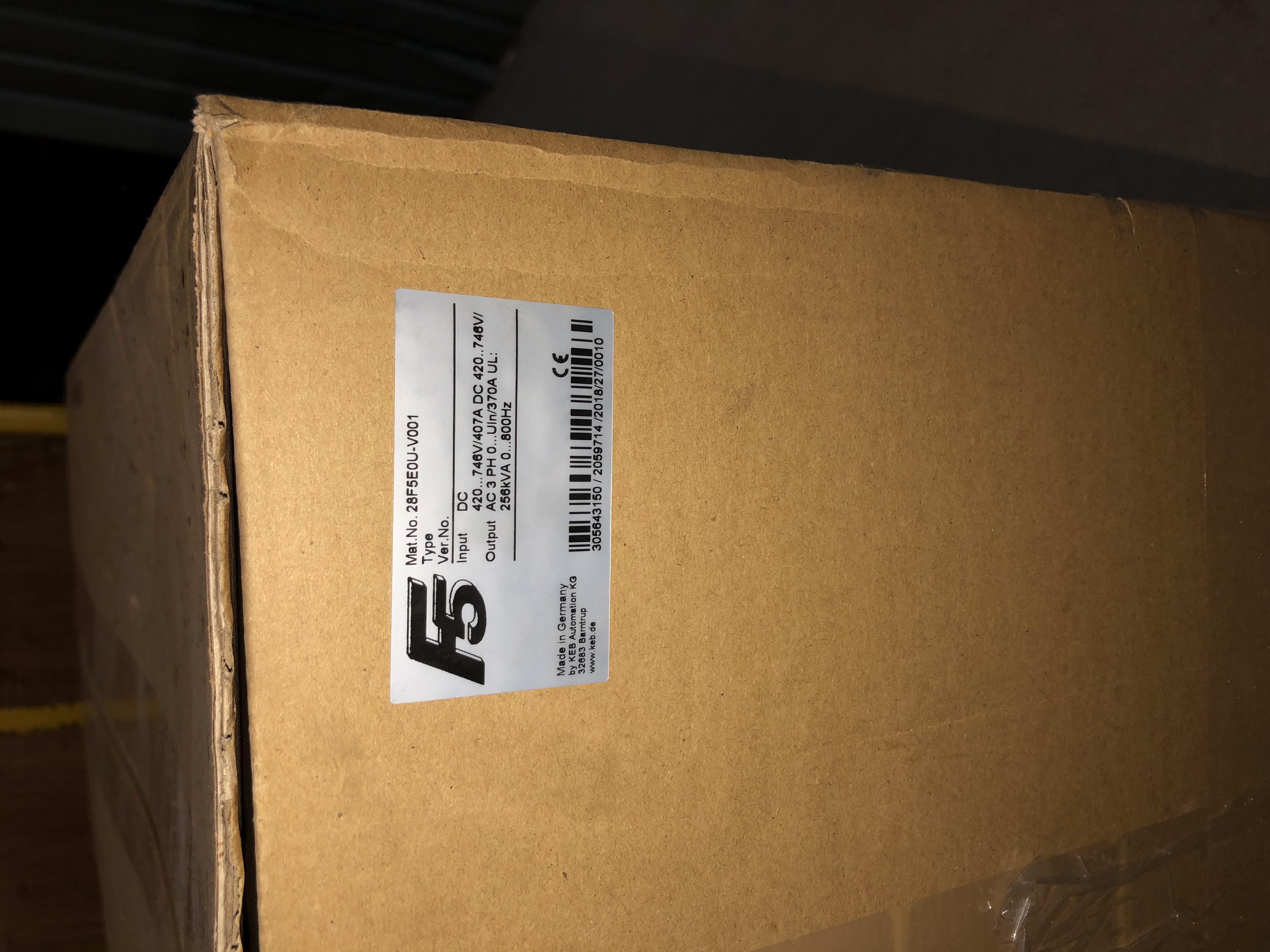 KEB F5 28F5E0U-V001 420V..746VDC 407A to 3-phase 0..800Hz 200KW 1-year warranty