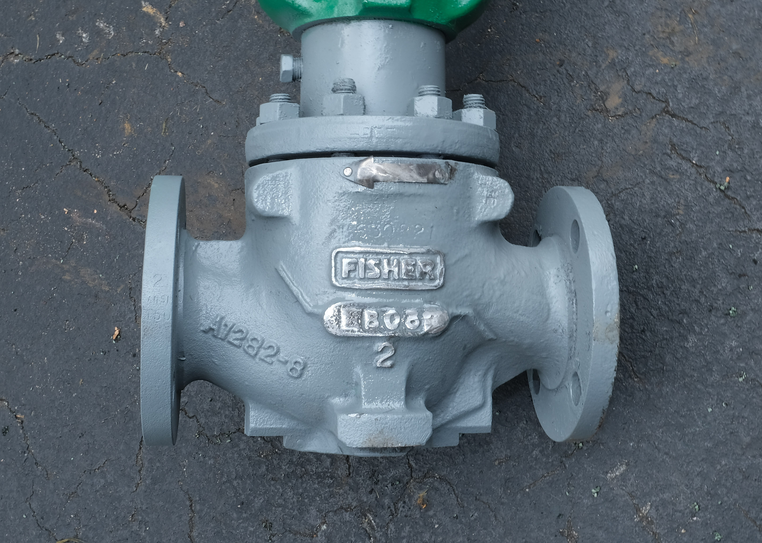 Fisher 2" ED valve, port 2" 5/16, 667 size 40 air to open, tested, 6-month warranty