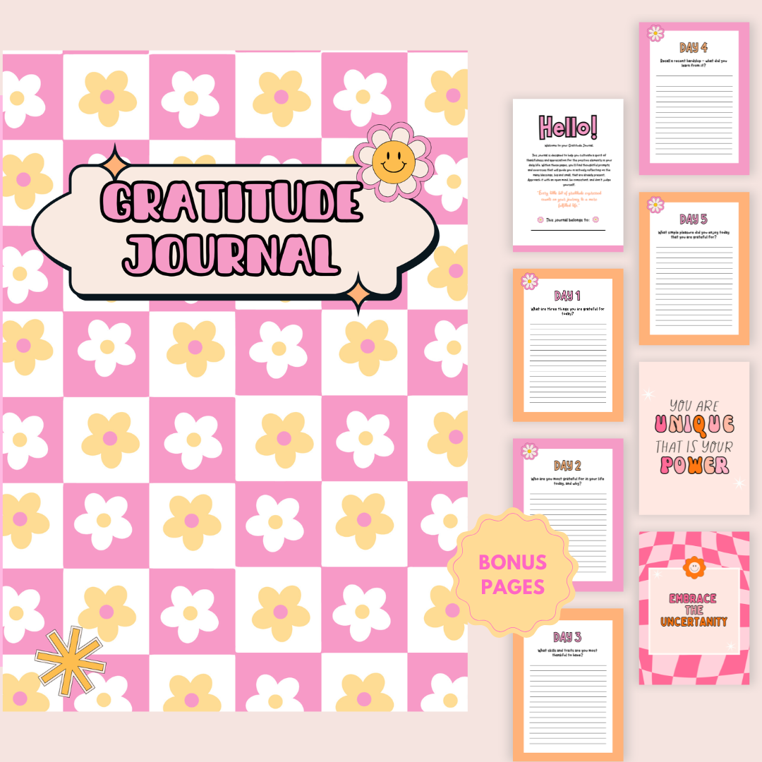 30-Day Gratitude Journal for Mental Health