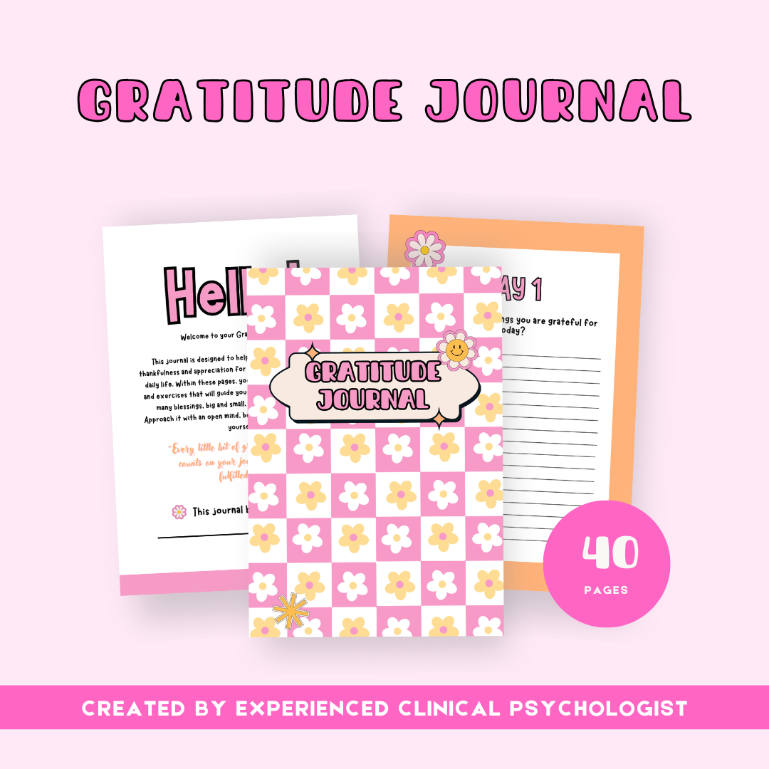 30-Day Gratitude Journal for Mental Health