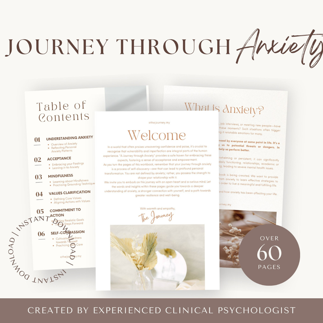 A Journey Through Anxiety Workbook (Digital Copy)