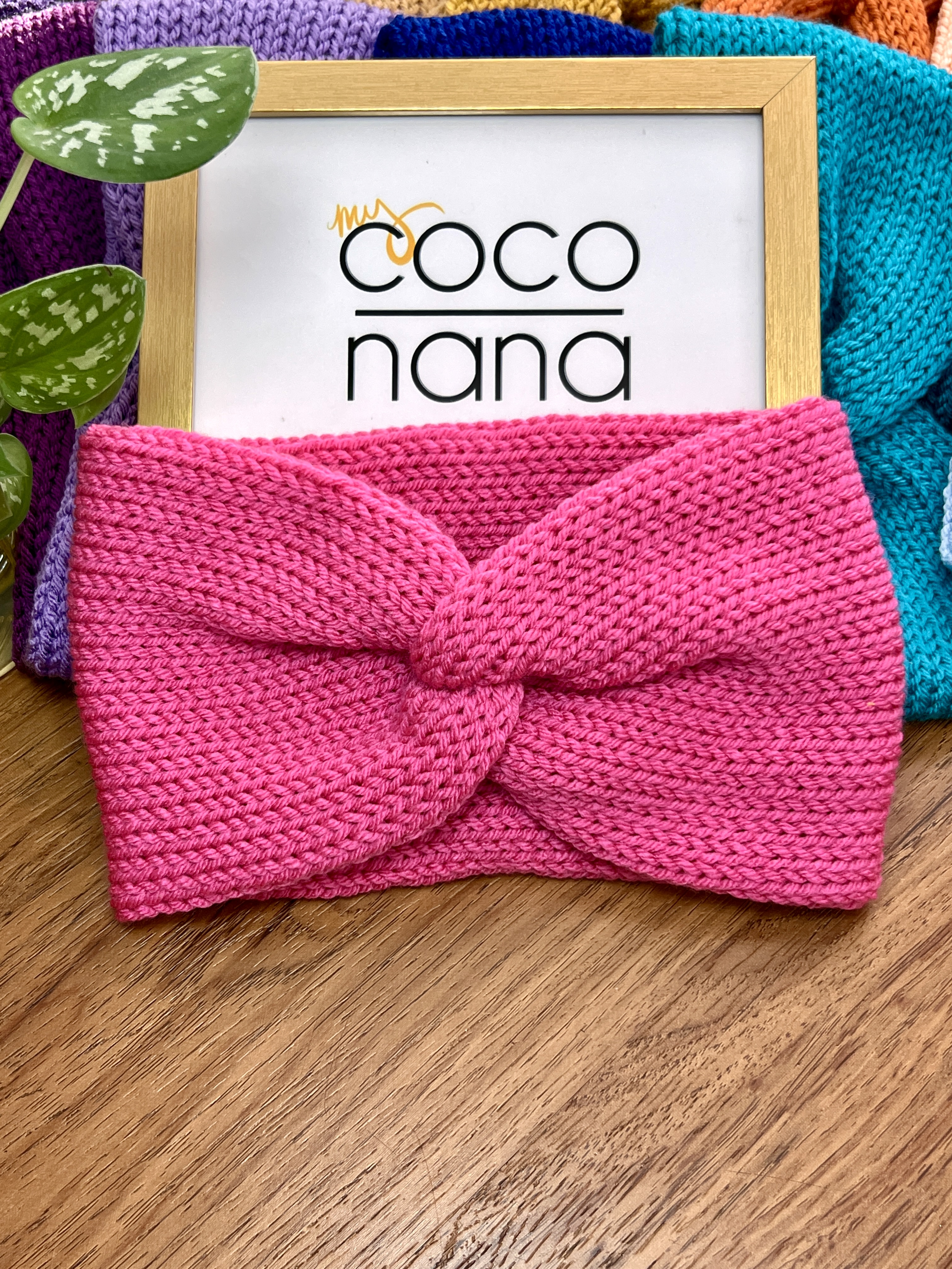 Pink Lagniappe Twist Knitted Headband