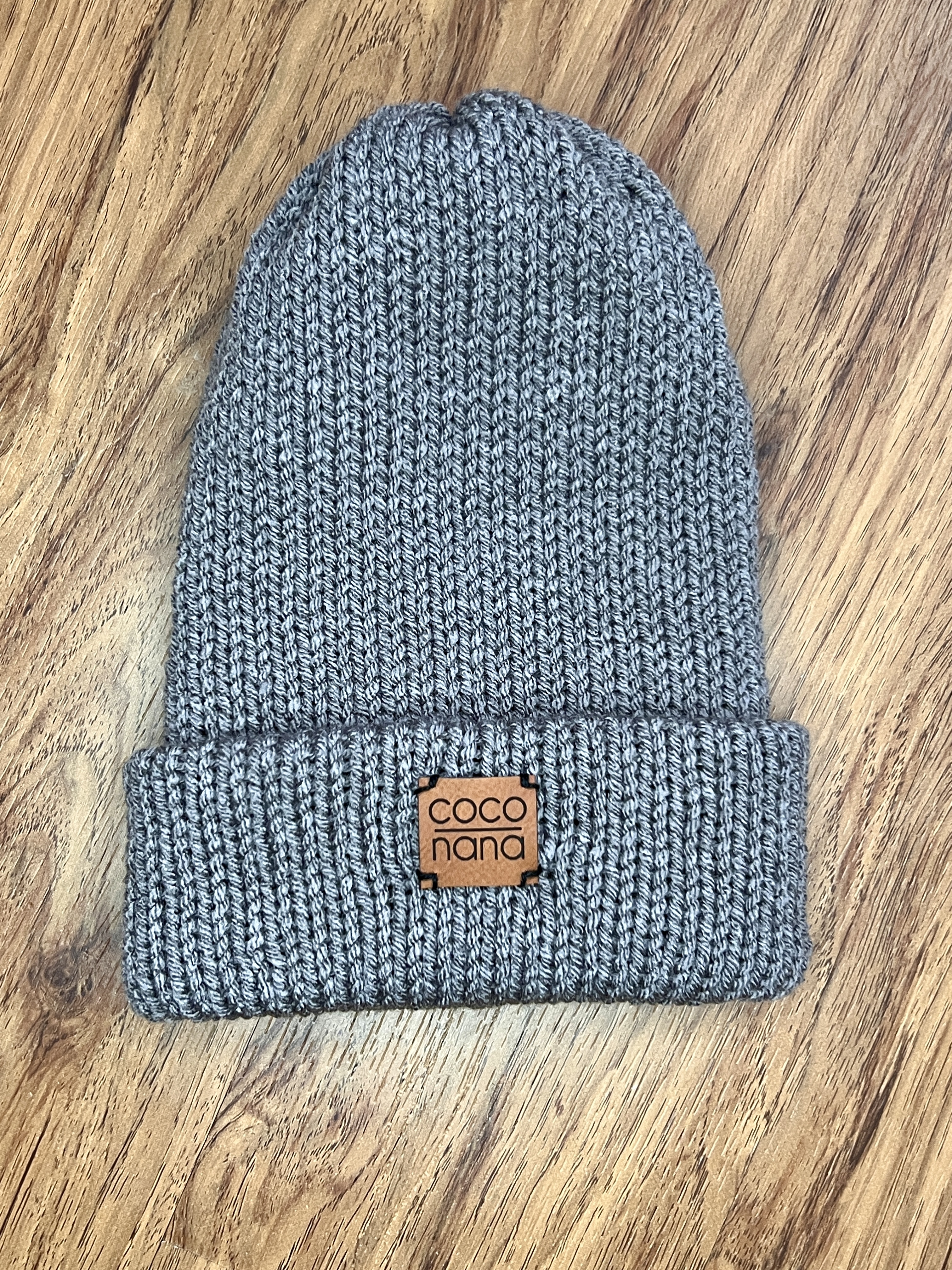 Grey Lagniappe Cap Knitted Beanie