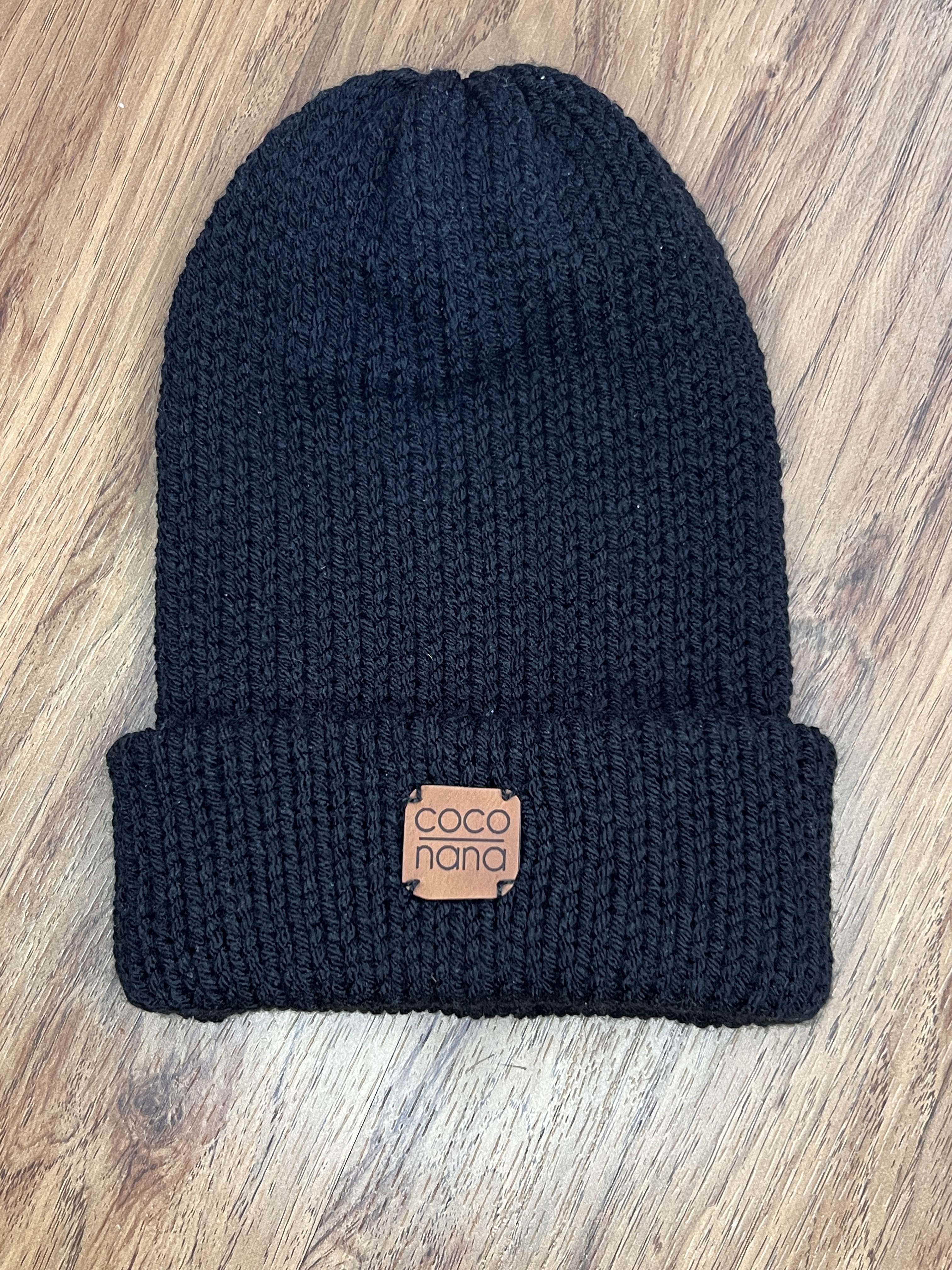 Black Lagniappe Cap Knitted Beanie