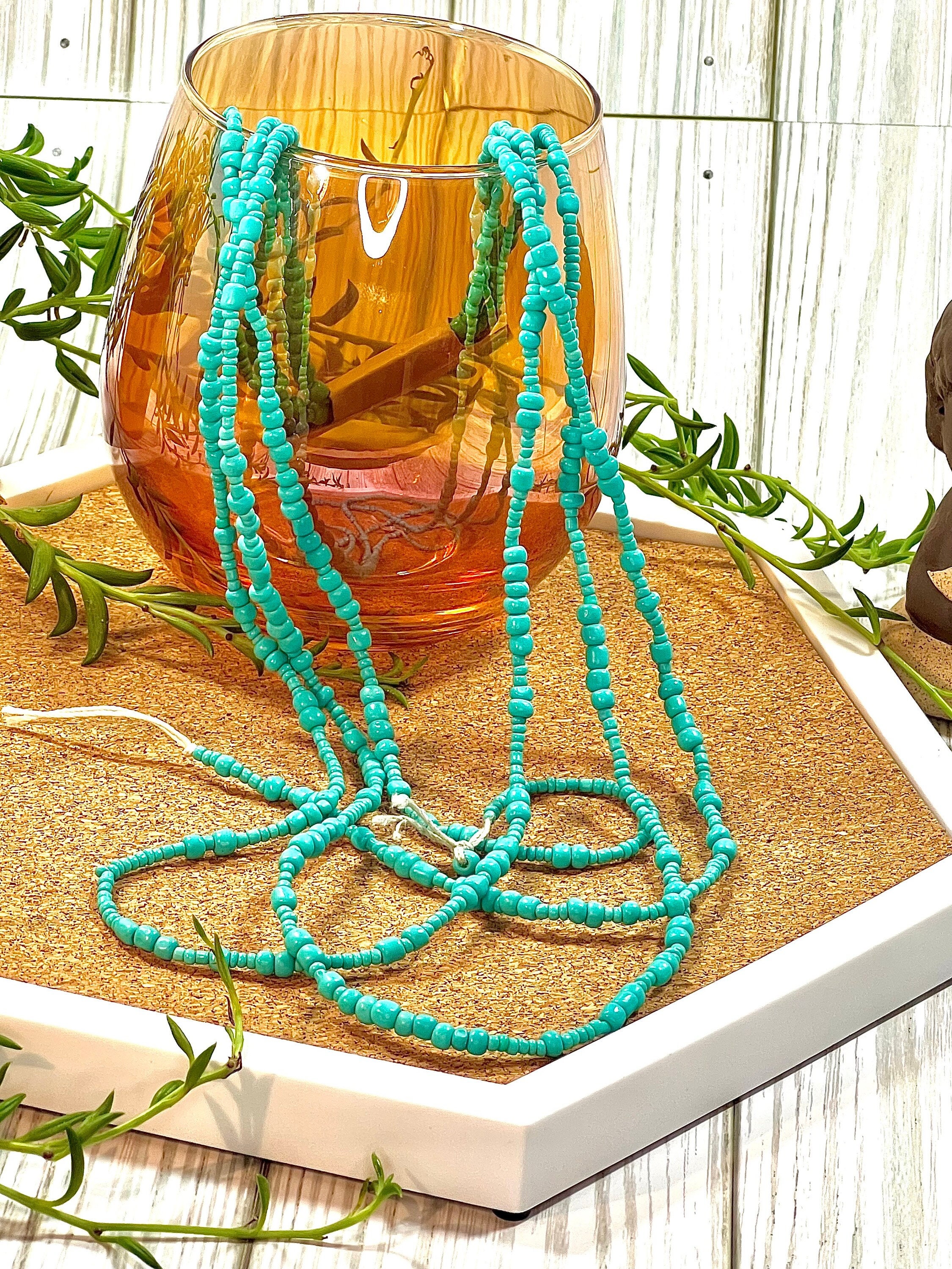 Told You So Turquoise Tie-On Waist Beads | 45" or 60" Strand