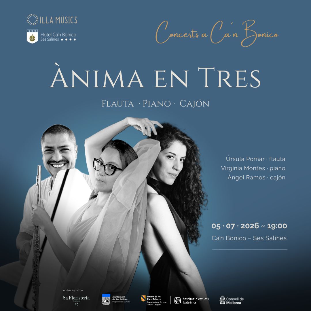ÀNIMA EN TRES · Flauta · Piano · Cajón