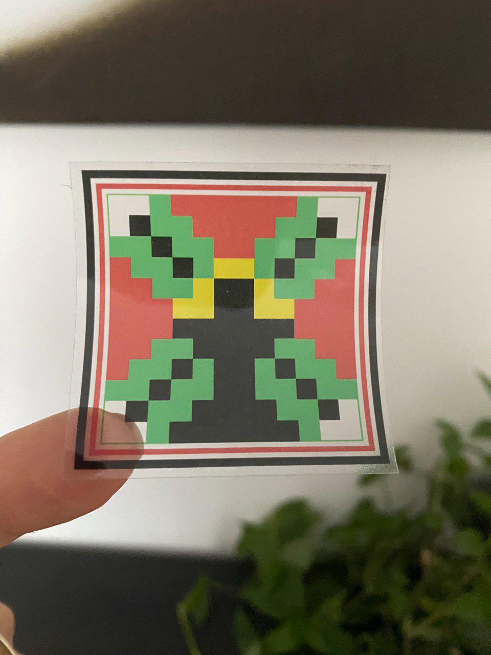 Power of Linga Mandala transparent sticker Set of 7