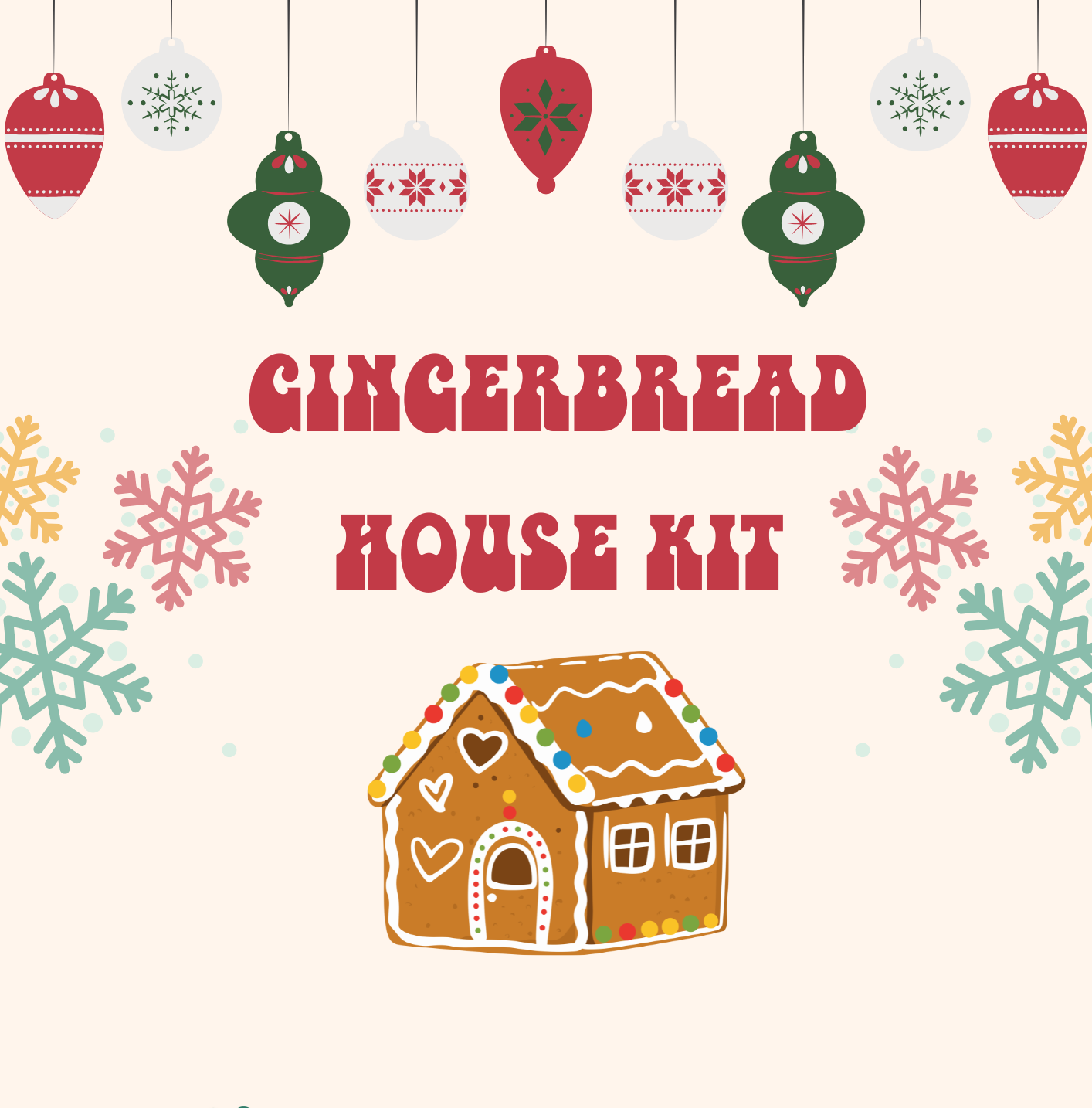 Build Your Own XL Gingerbread House Kit