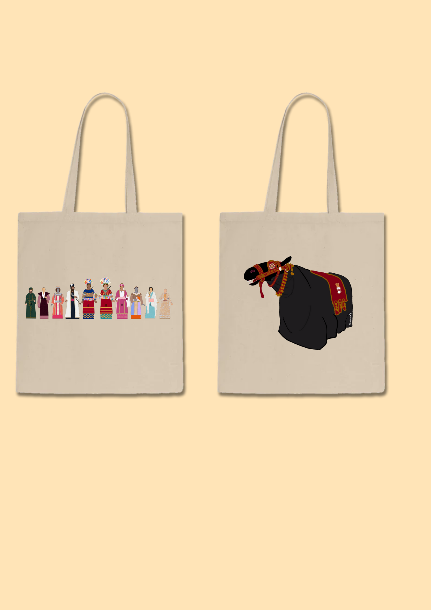 Tote Bag "La mulassa i els gegants de Reus"