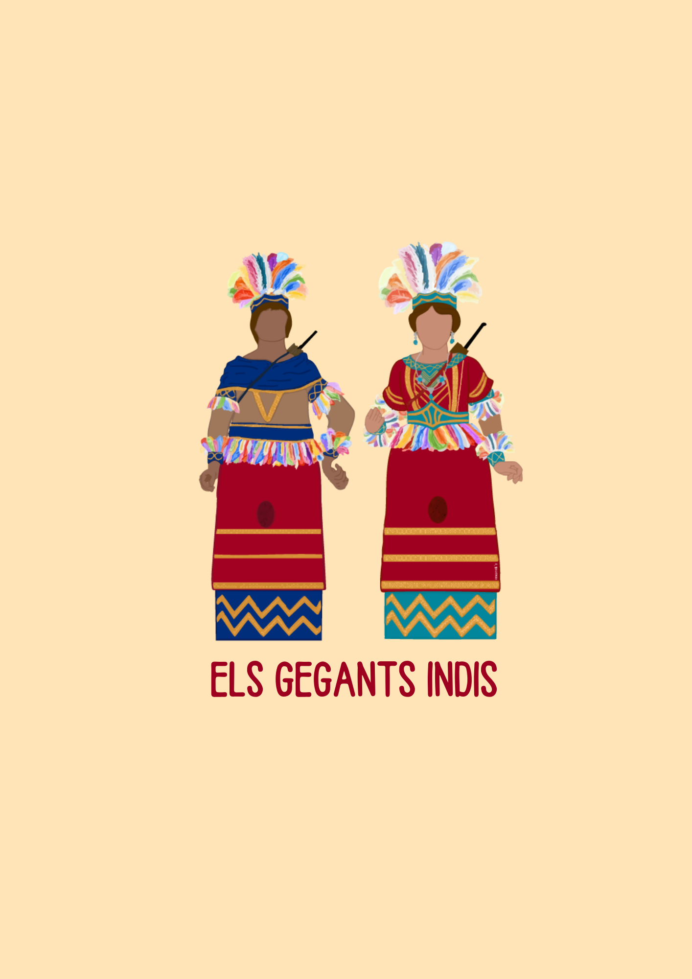 Tassa "Els gegants indis" 