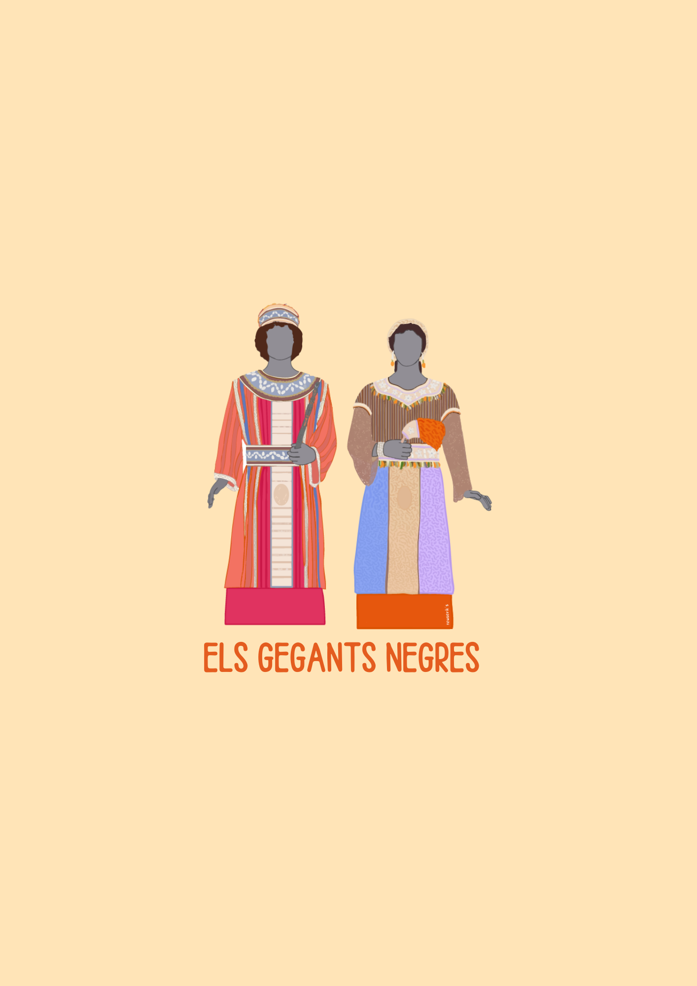 Tassa "Els gegants negres" 