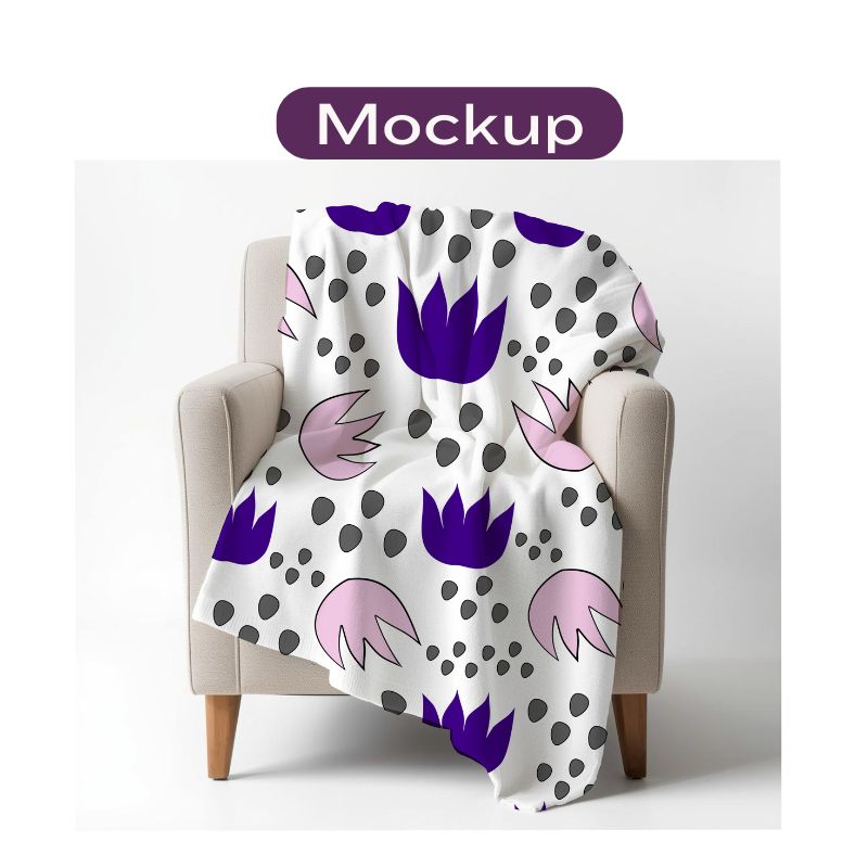 Abstract Flowers Light · Ref: 1007_abstflpkpurp_cal303_v020752