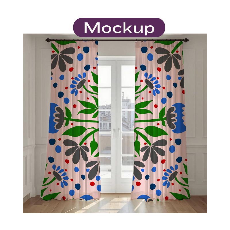 Abstract Flowers Blue · Ref: 1001_wog_abstflwvariousblu_cal303.png