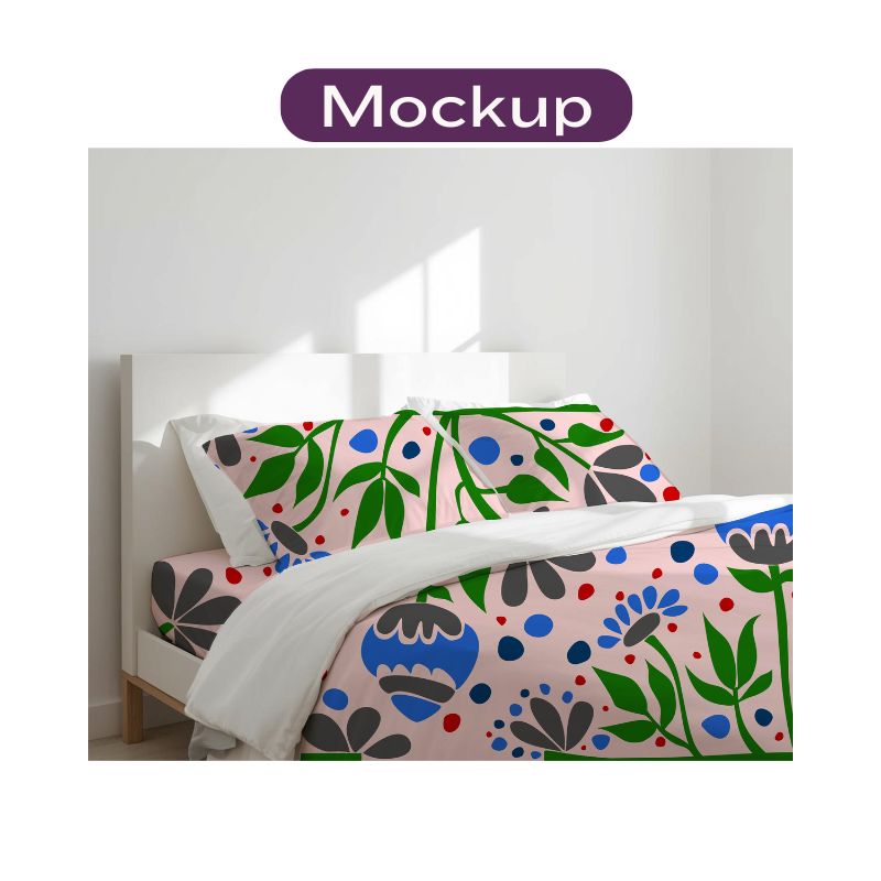 Abstract Flowers Blue · Ref: 1001_wog_abstflwvariousblu_cal303.png