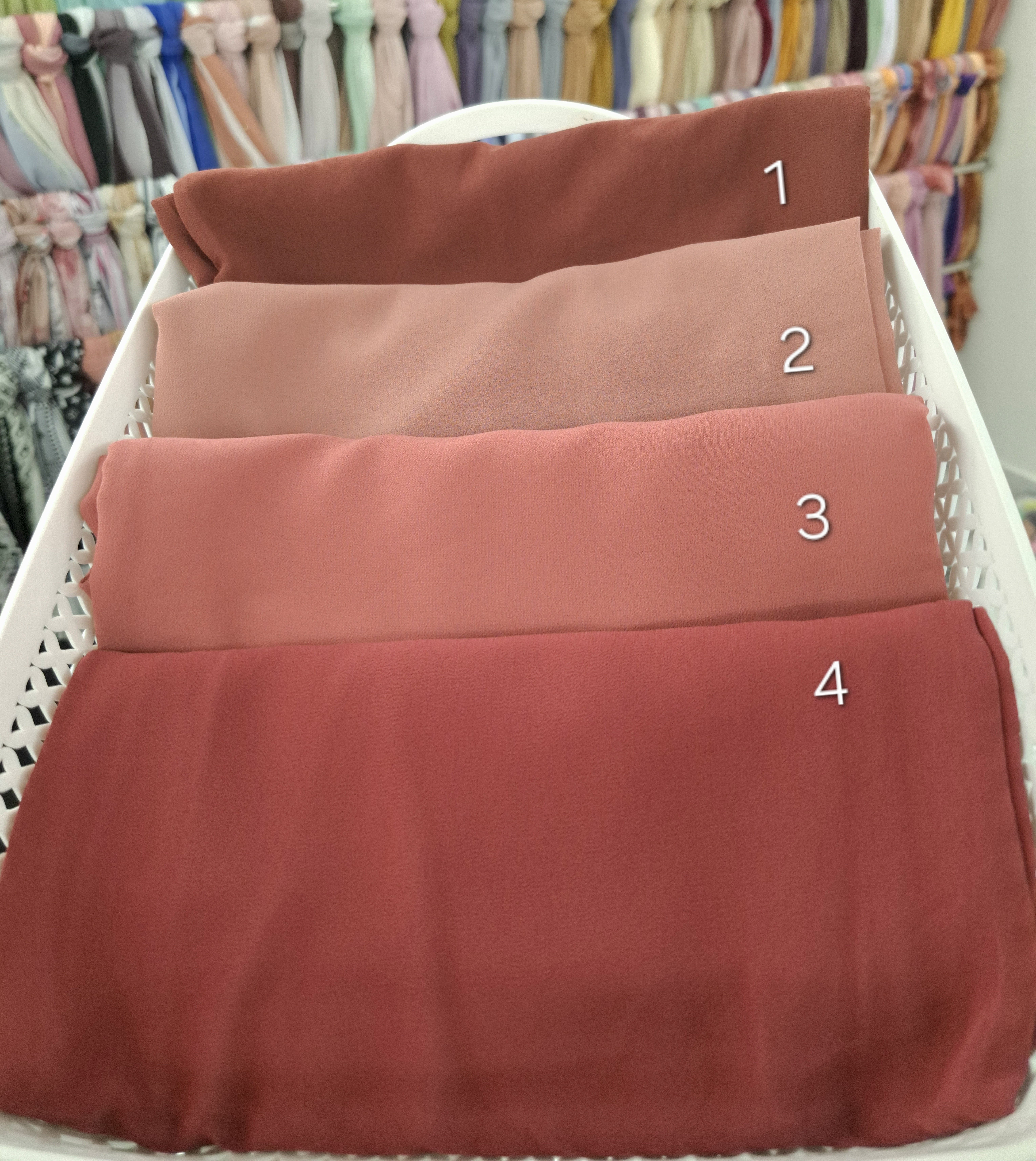 Premium soft georgette hijab 