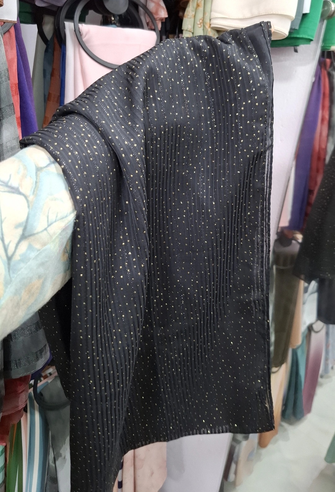 gliter georgette Hijab