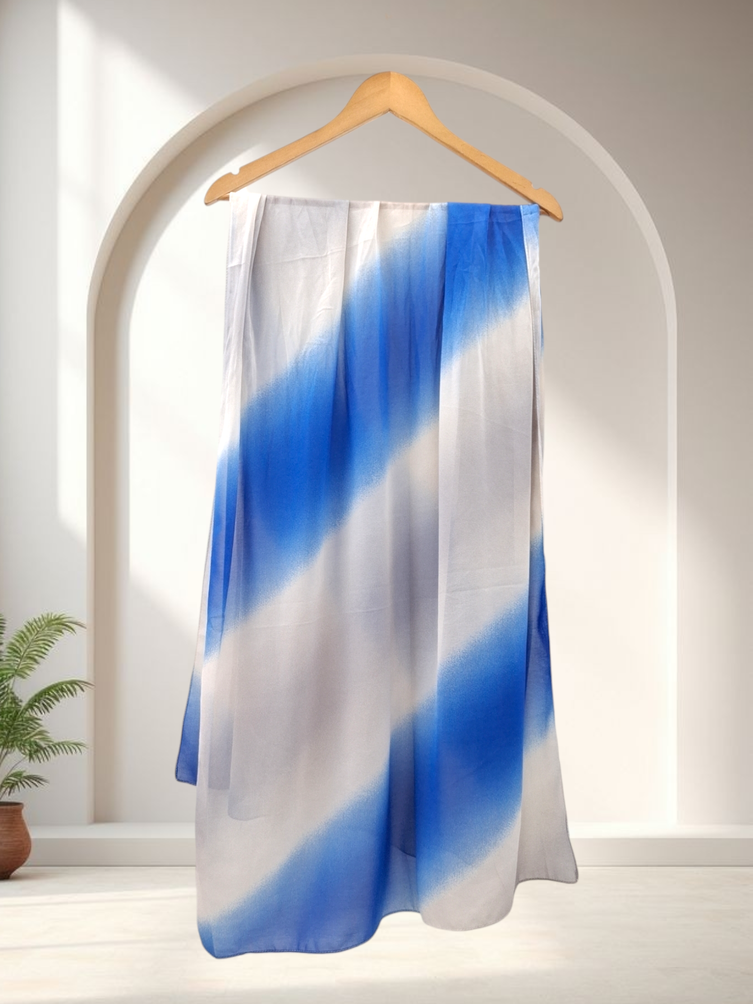 ombre  printed hijab 