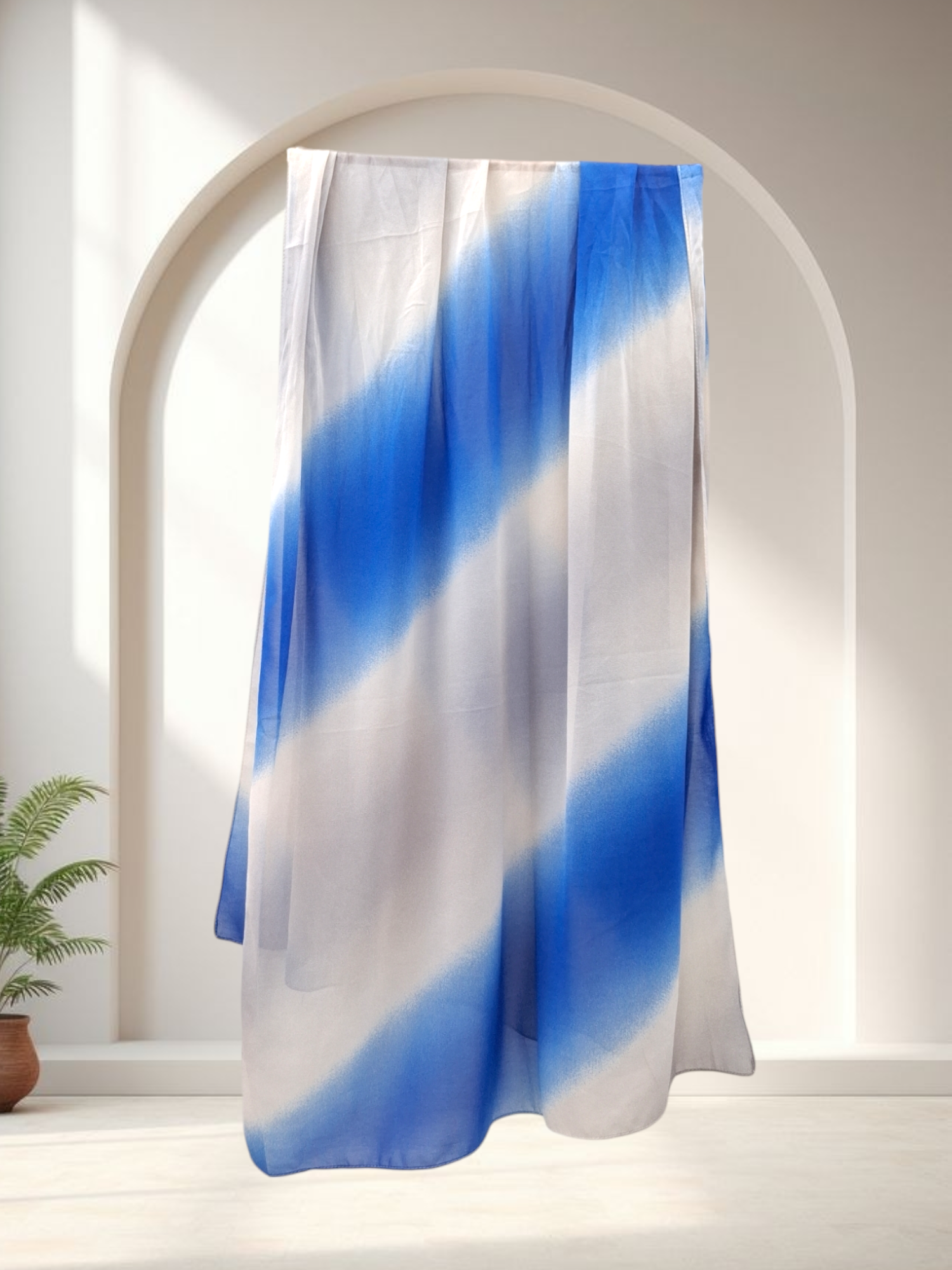 ombre  printed hijab 