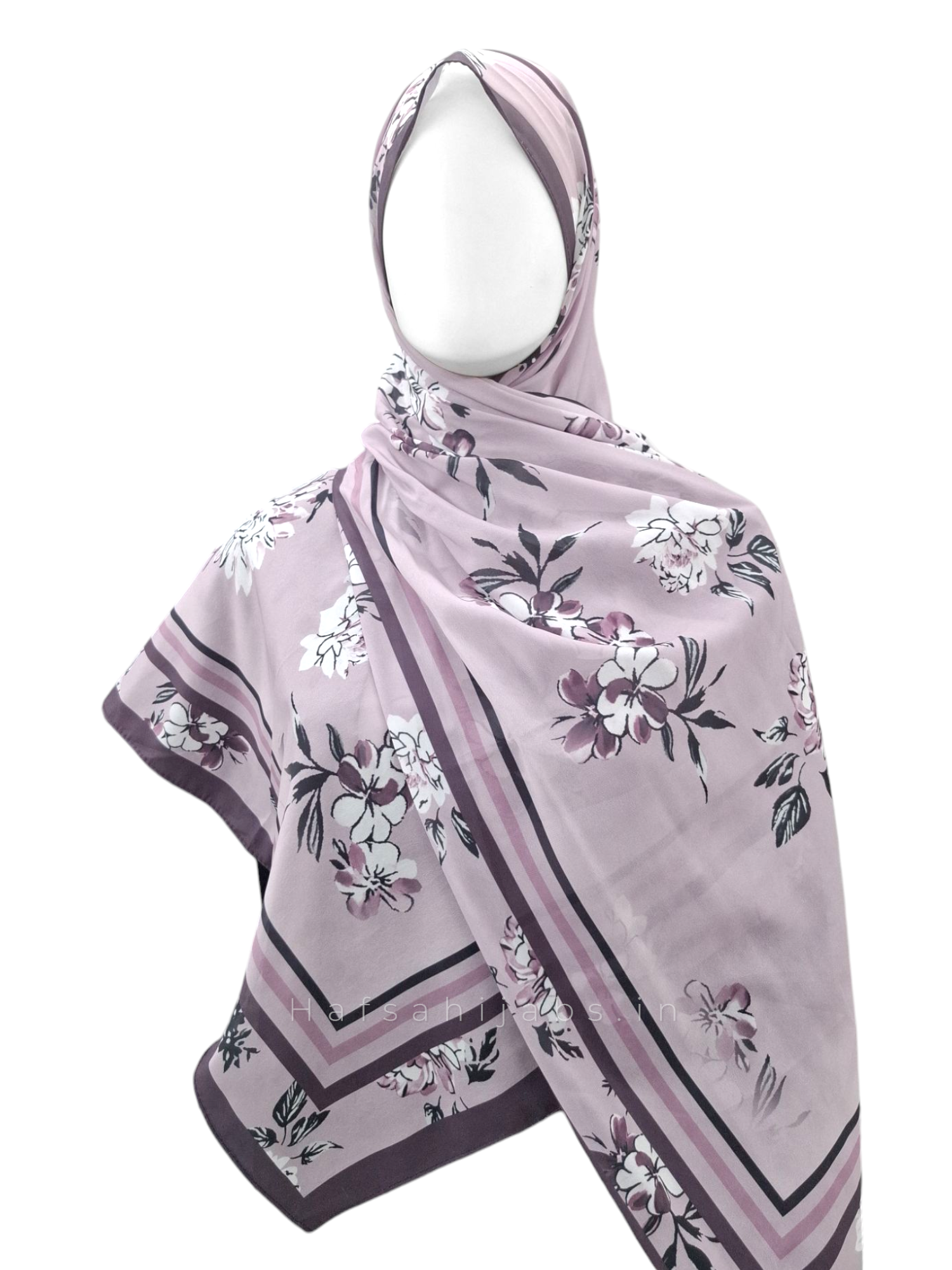 Floral printed hijab