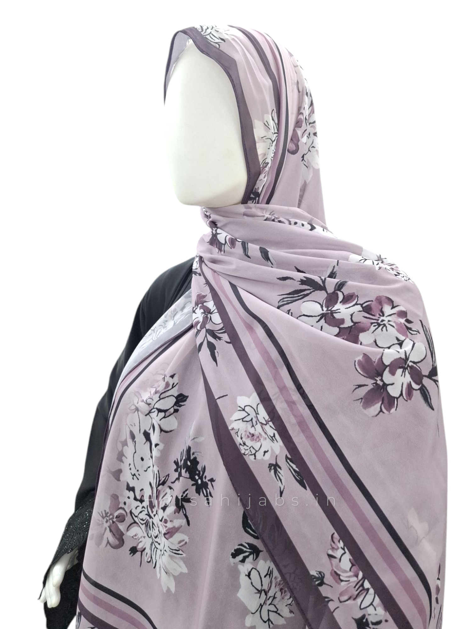 Floral printed hijab