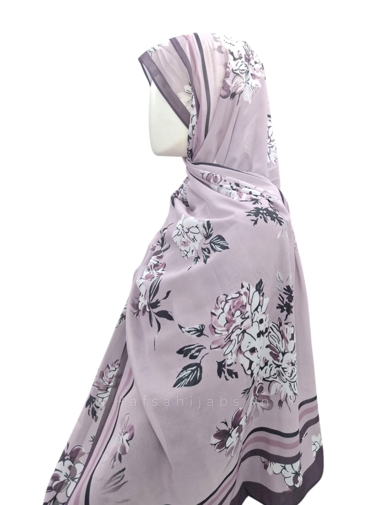 Floral printed hijab