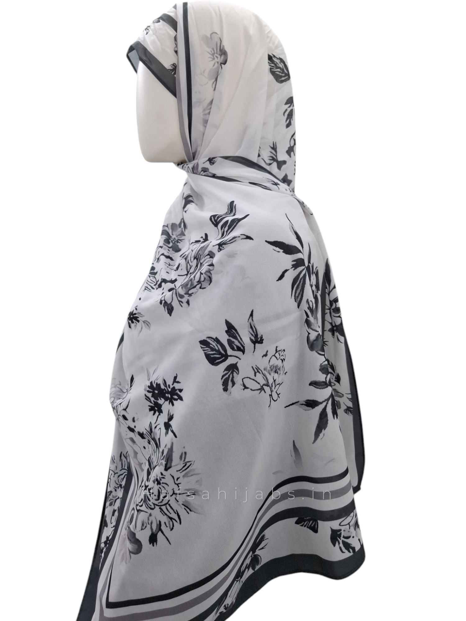 Floral printed hijab
