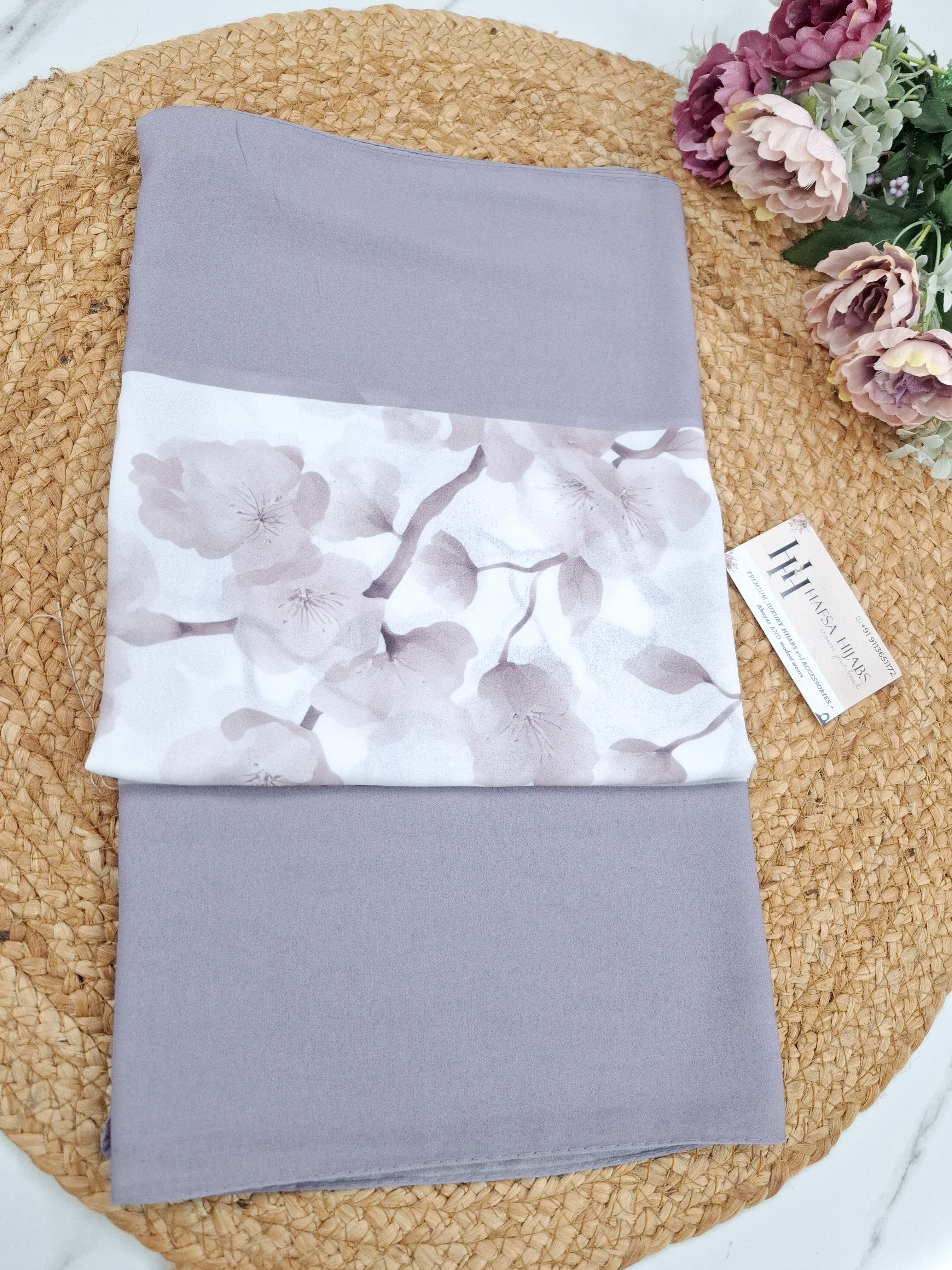 Floral Printed chiffon Hijab