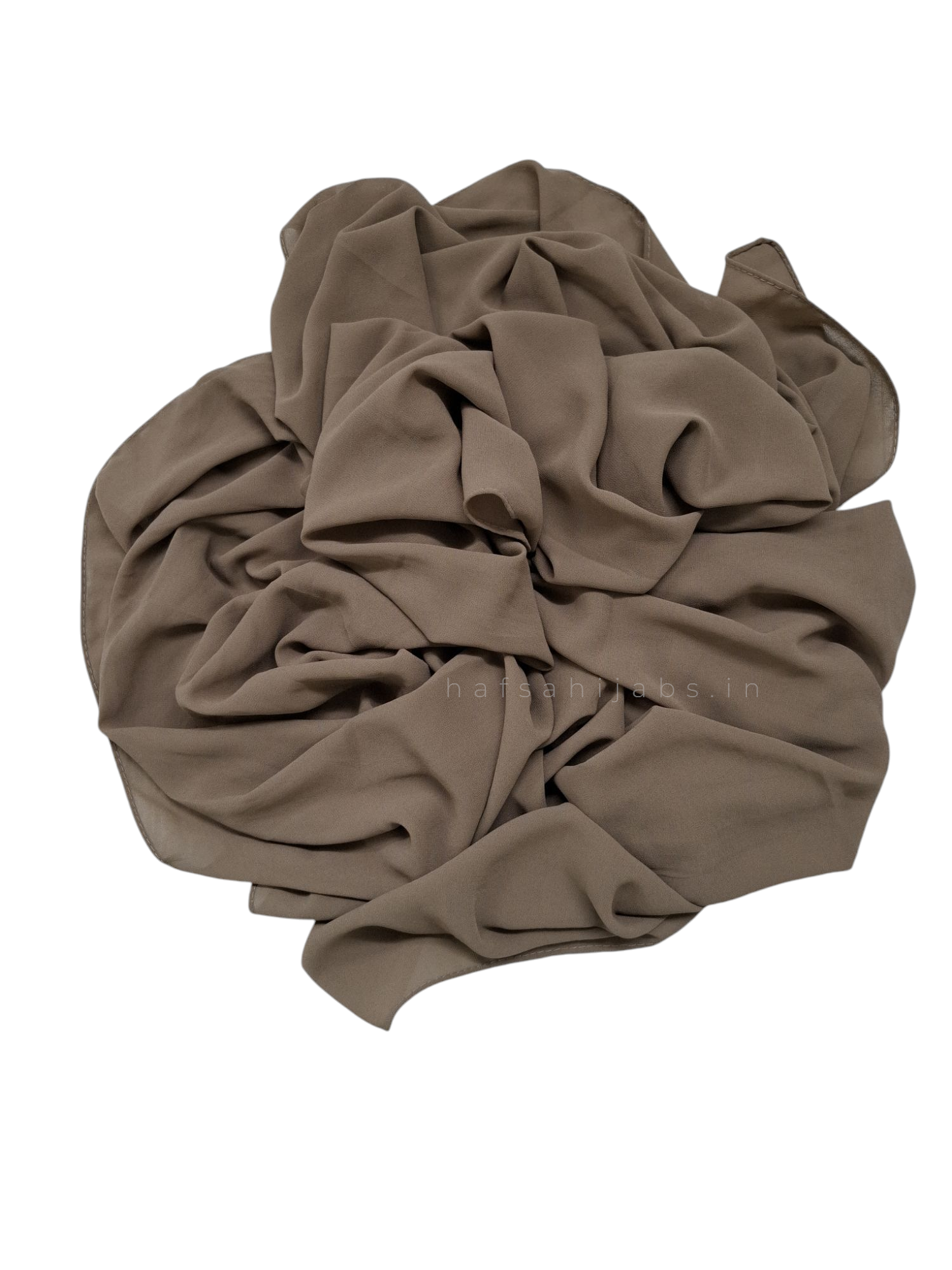 Coffe brown soft georgette hijab