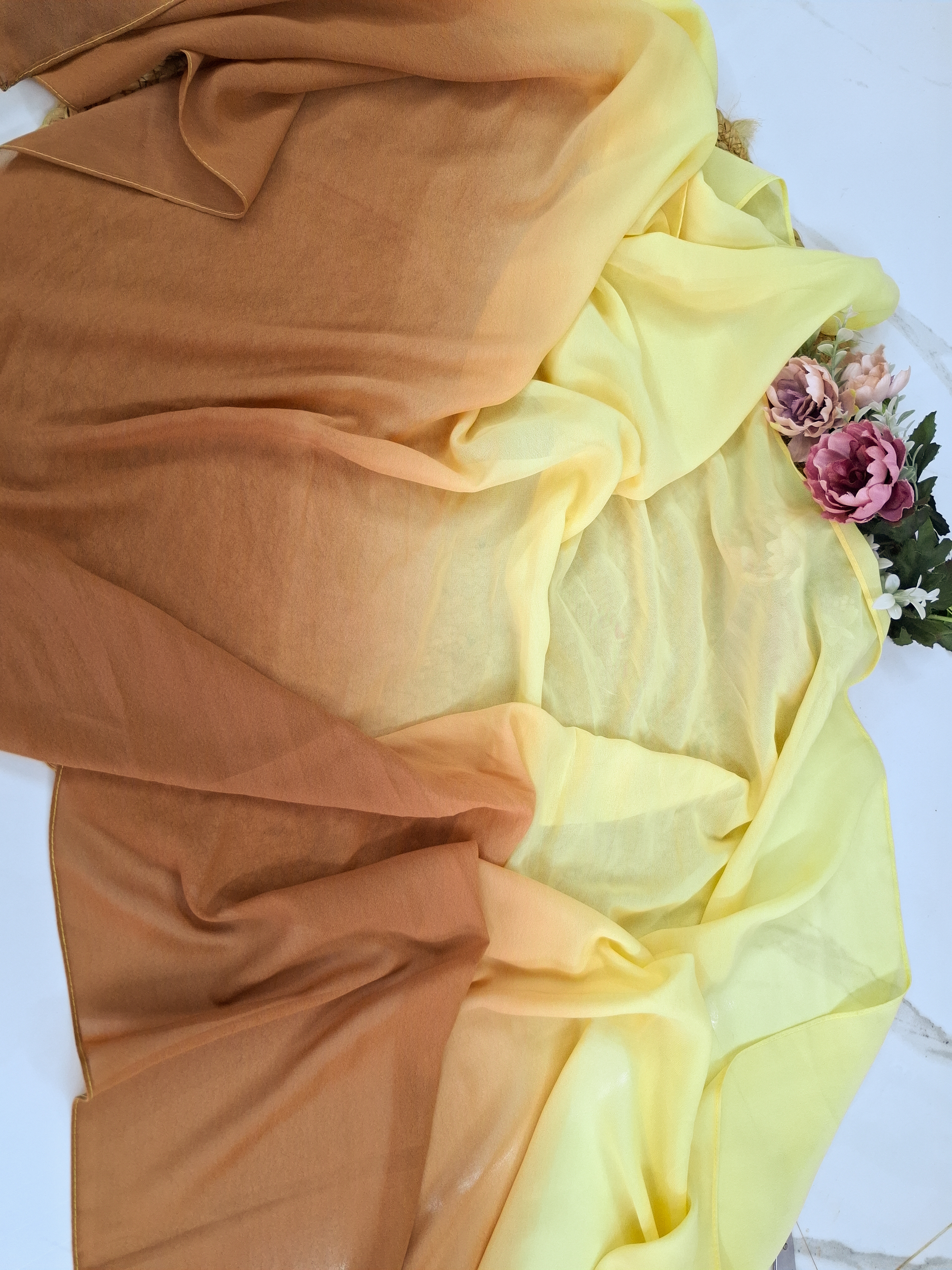 Yellow Ombre Hijab 