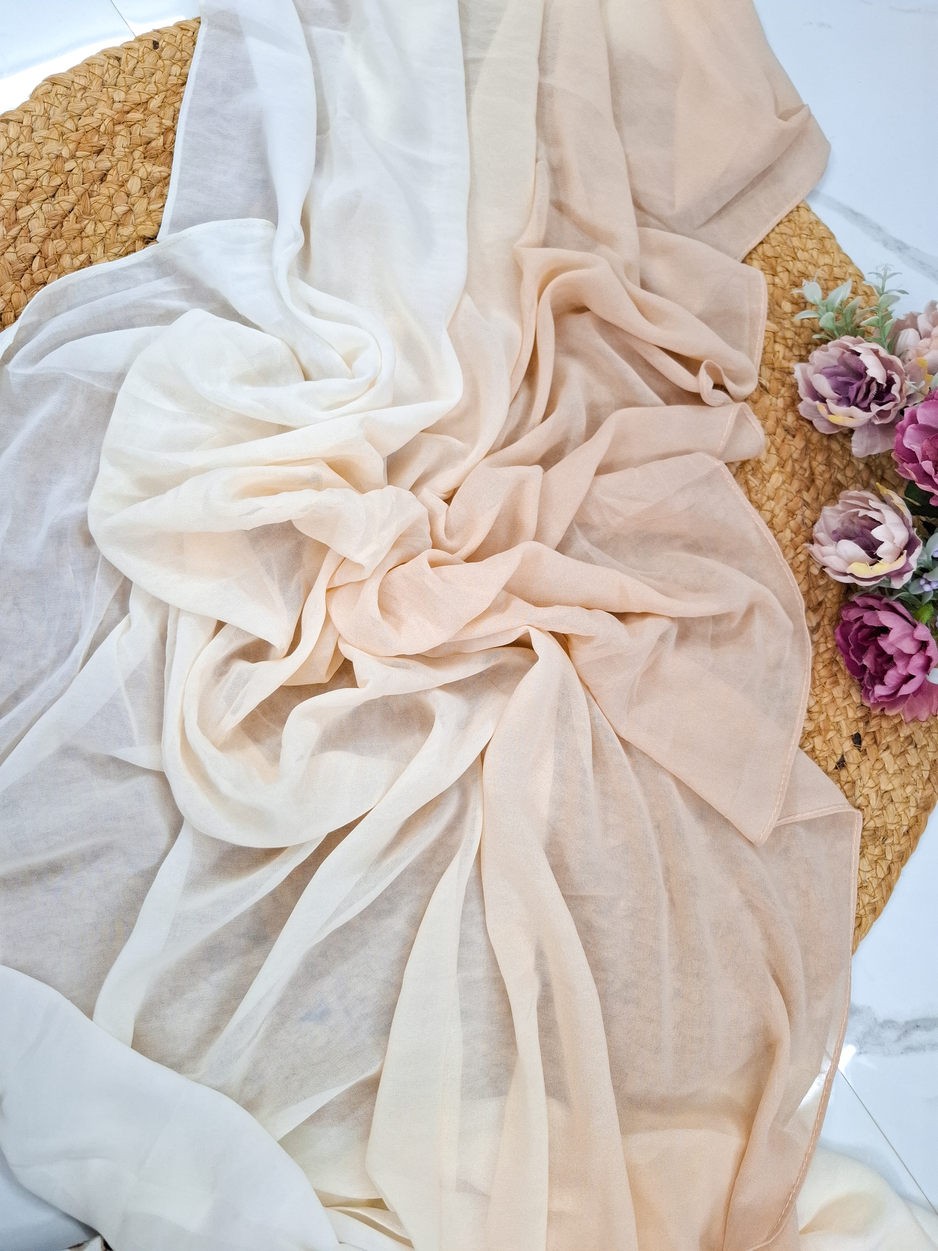 Peach Ombre Hijab 