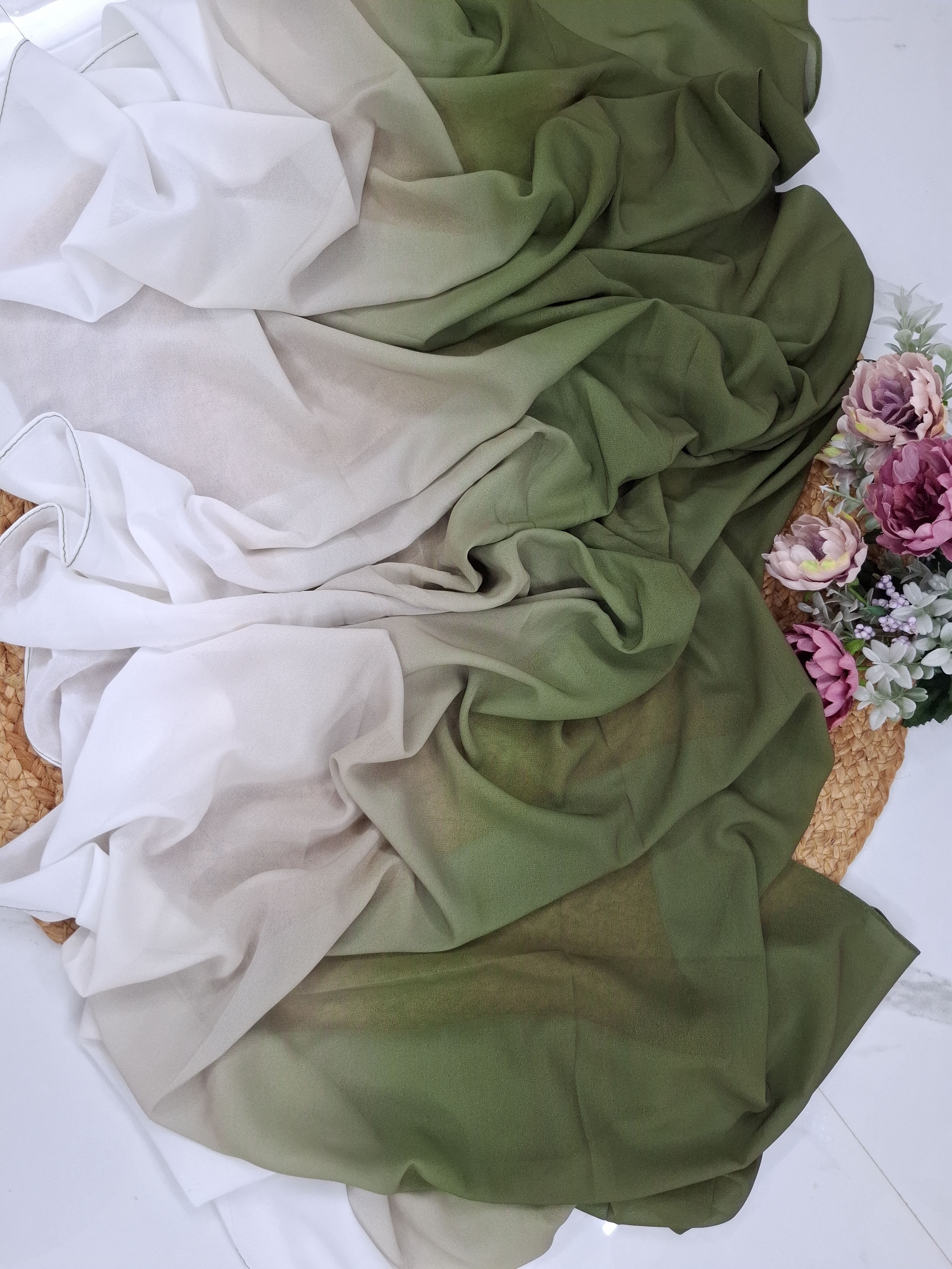 green Ombre Hijab 
