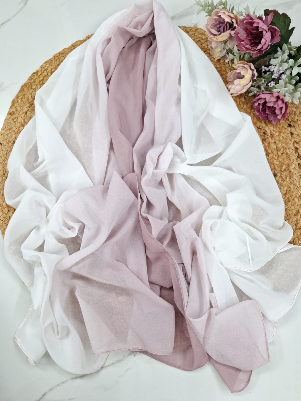 Pink Ombre Hijab 