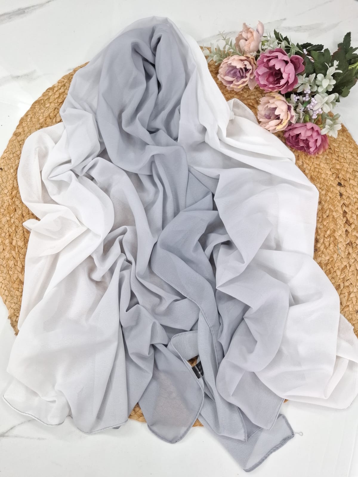 Grey Ombre Hijab 