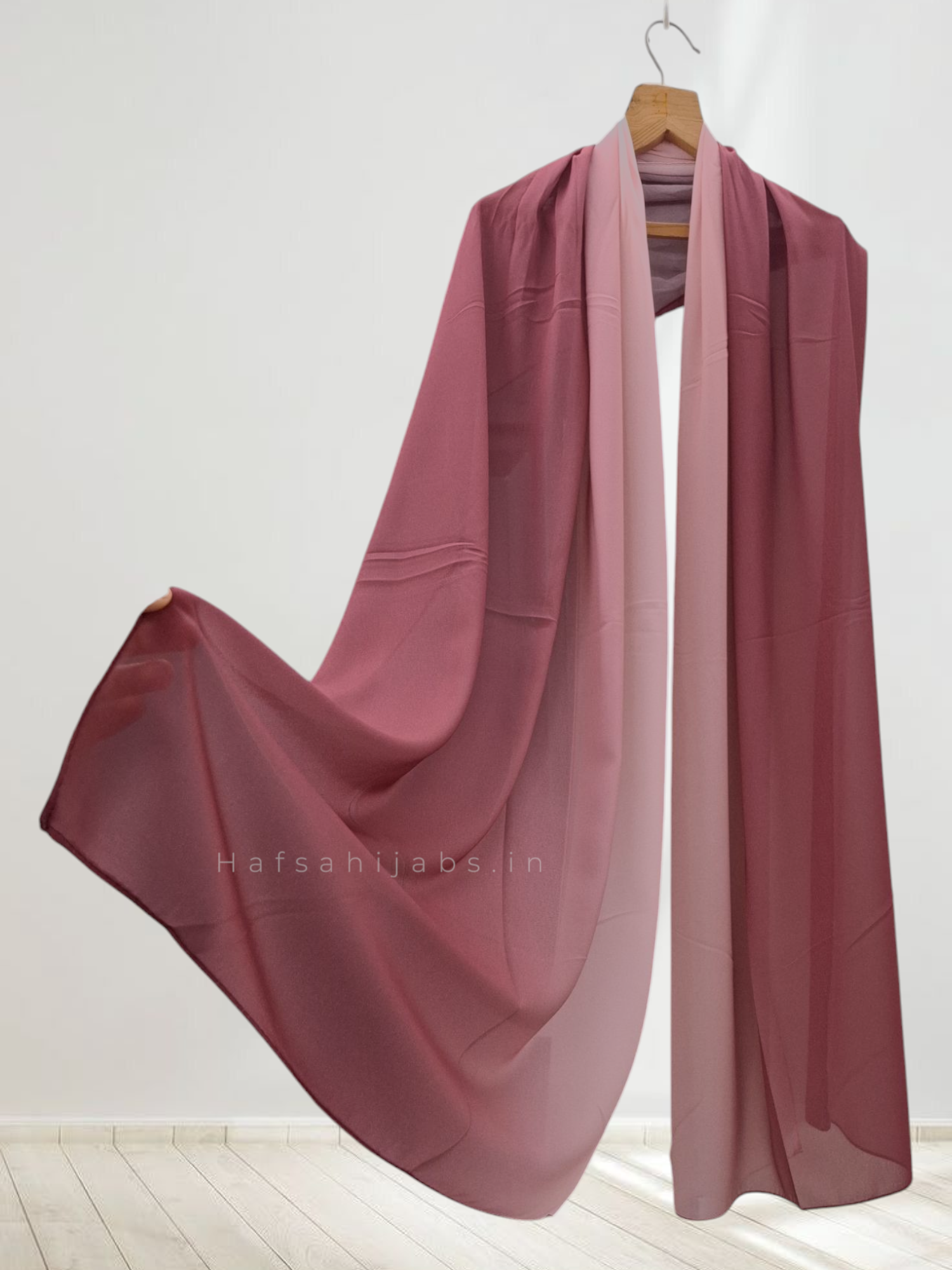 Red/peach Ombre Hijab 