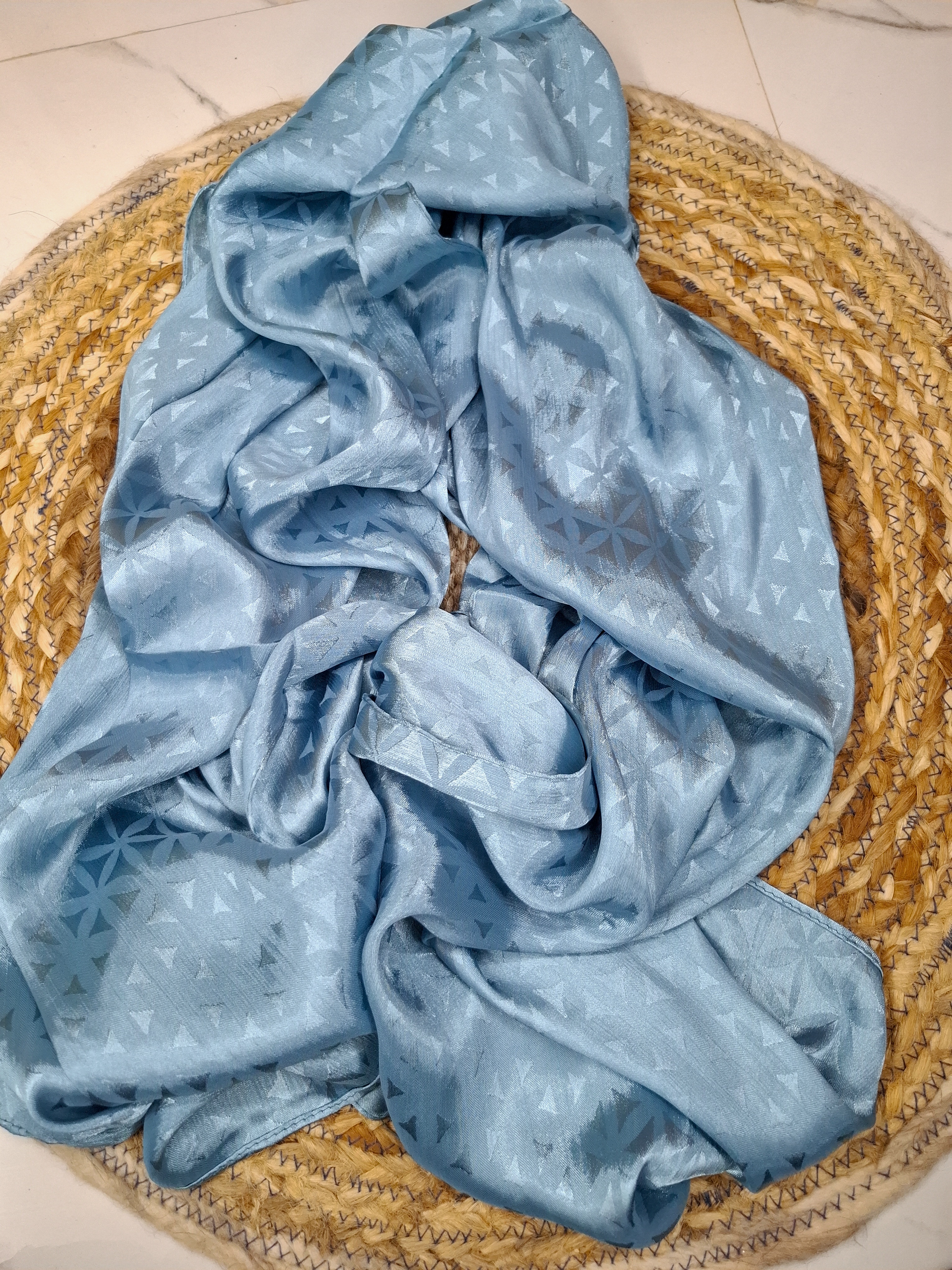Textured Satin Hijab 