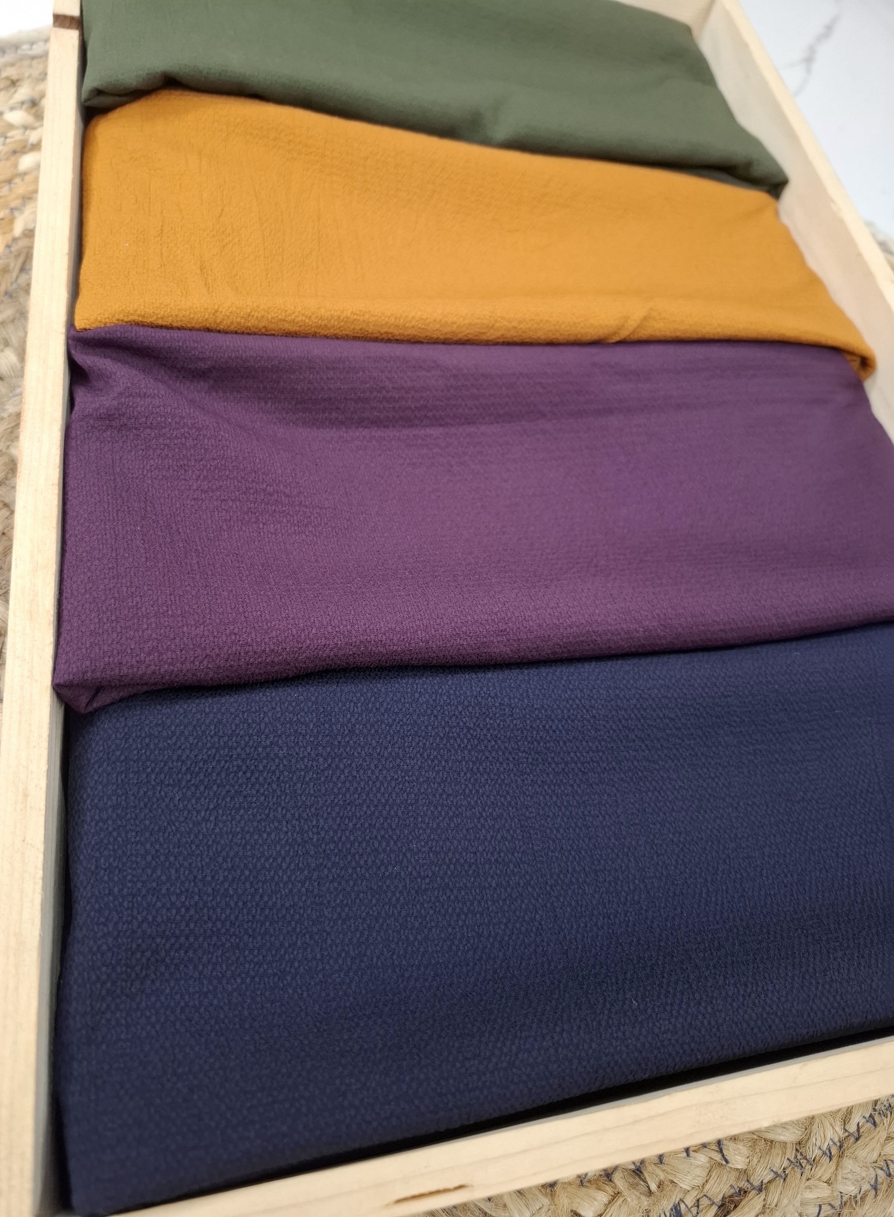 Textured Bubble Georgette-Cotton Hijab