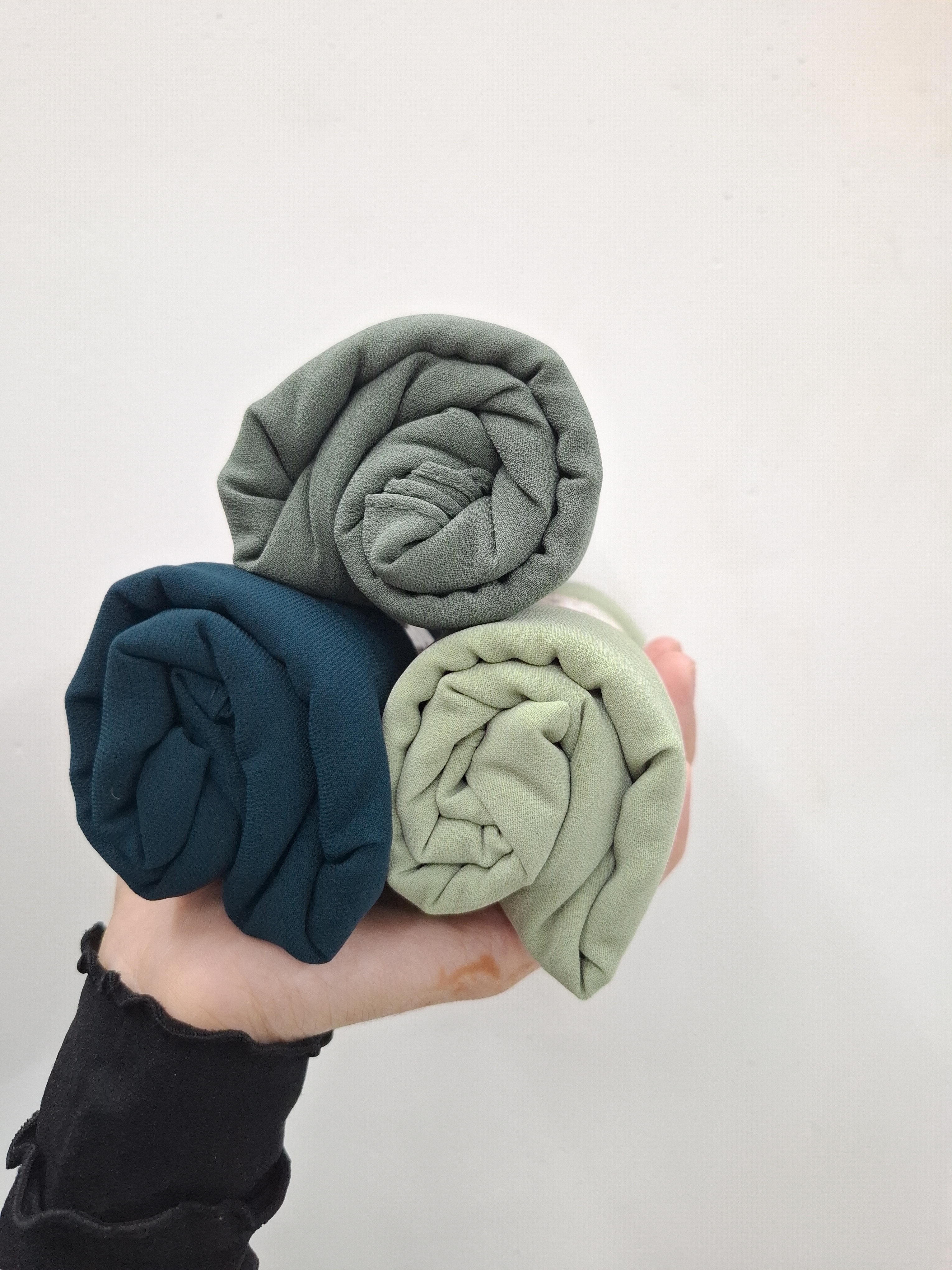  georgette Hijab | Green