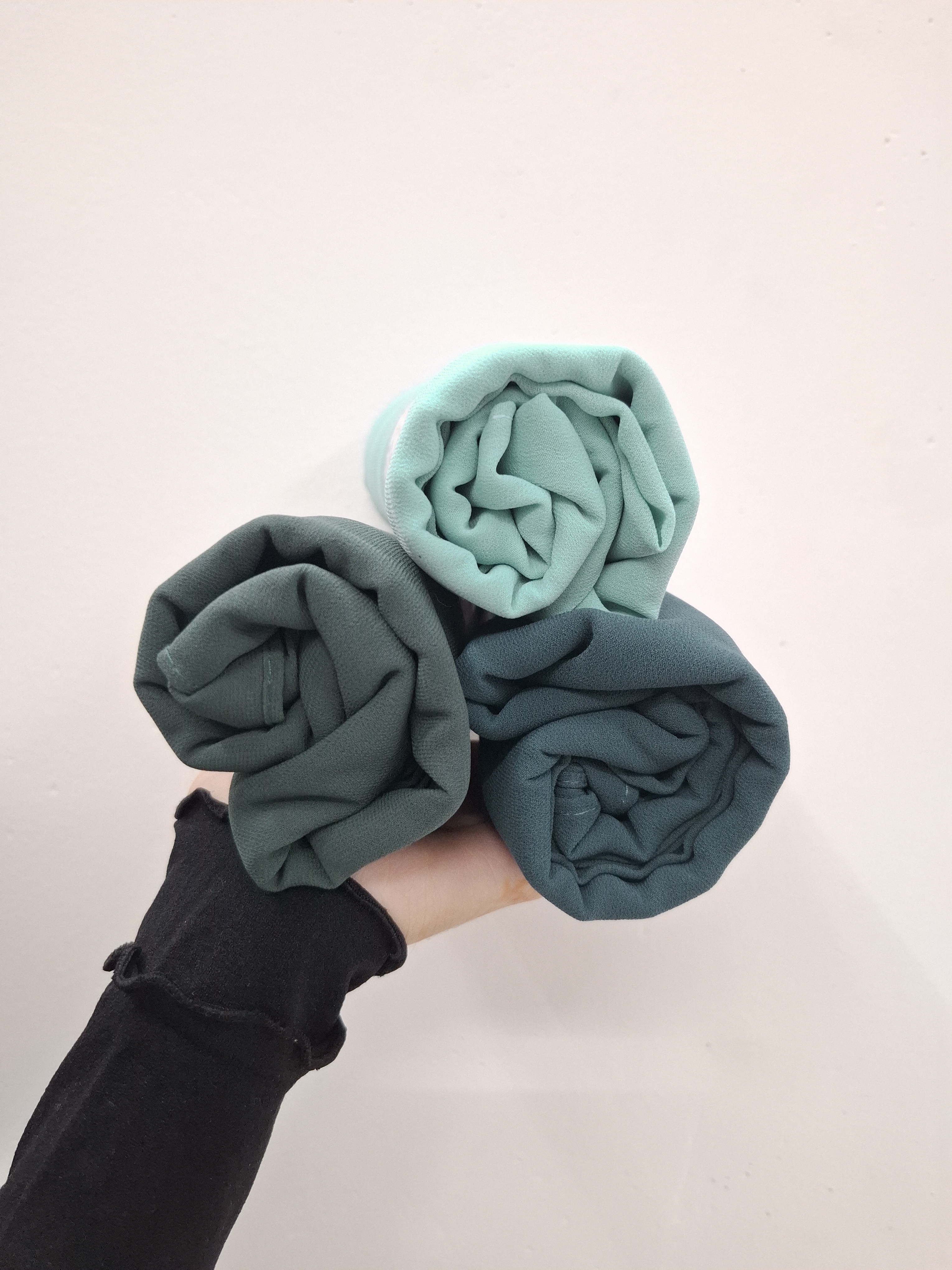  georgette Hijab | Green