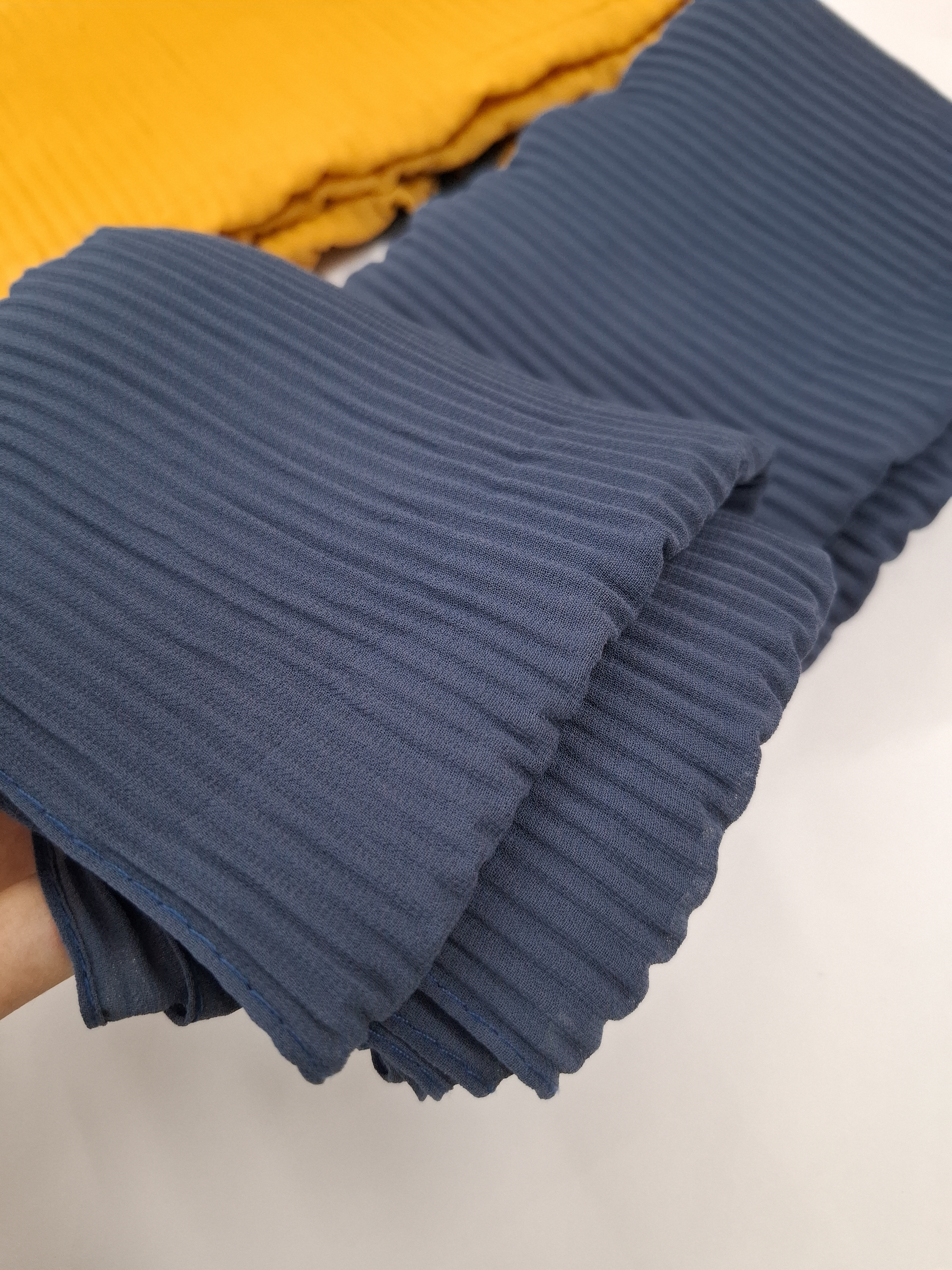 Soft Ribbed Georgette Hijab