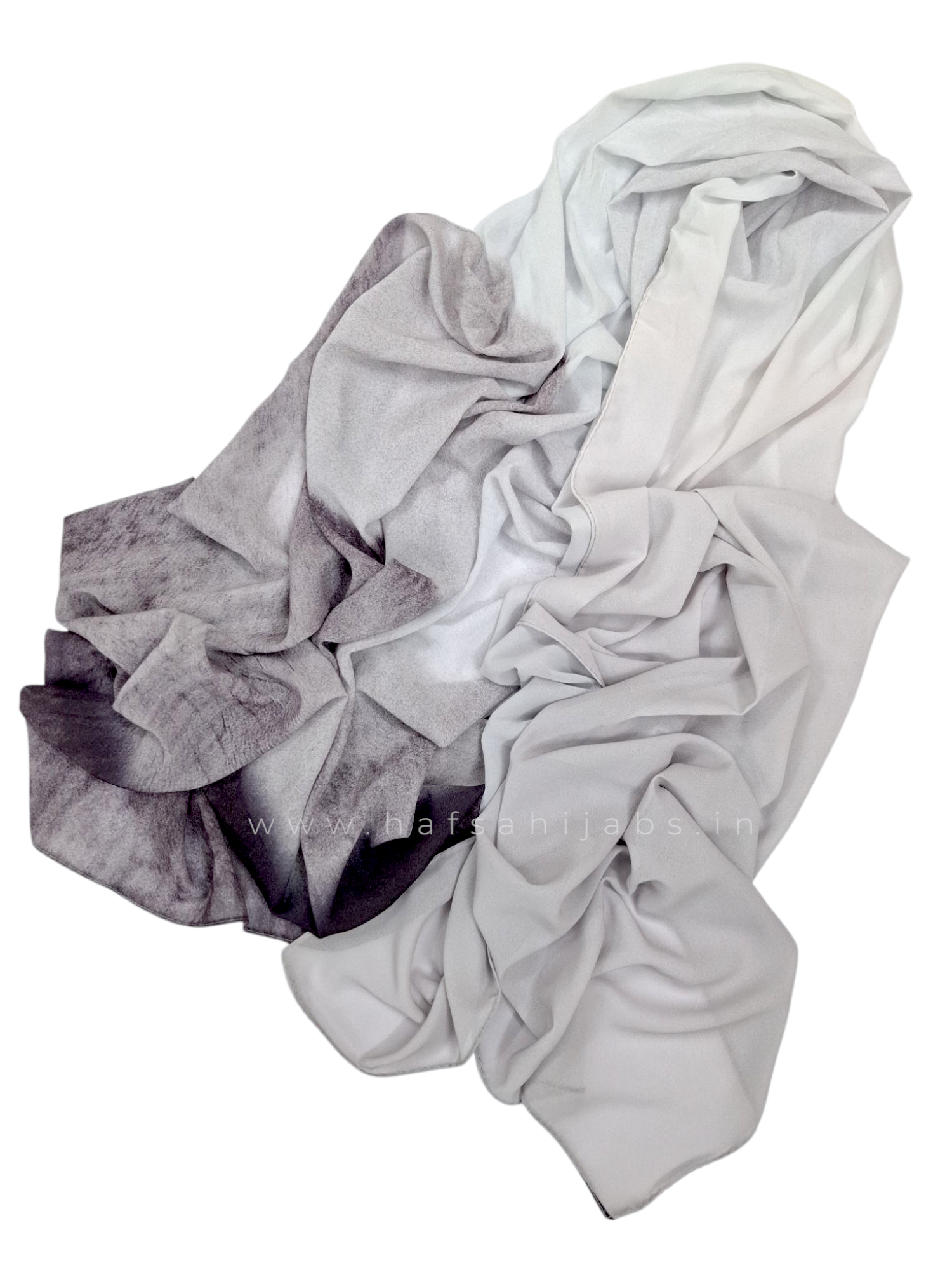  Ombre printed Chiffon Hijab