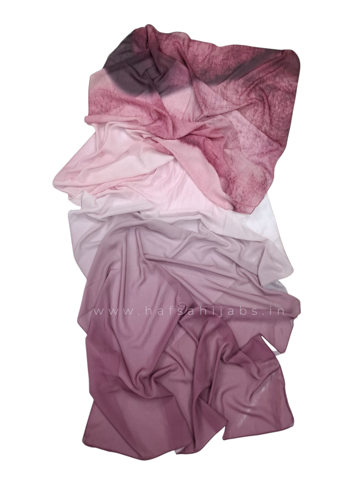  Ombre printed Chiffon Hijab