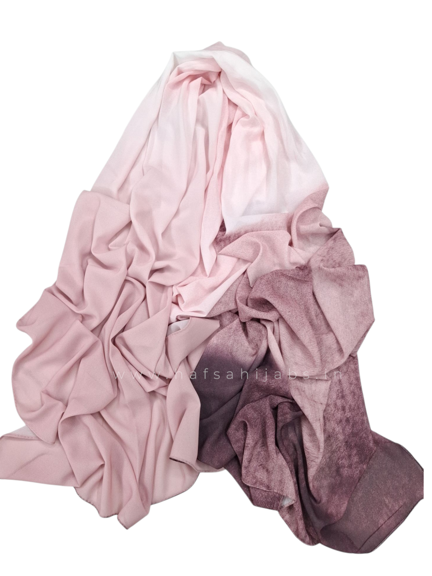  Ombre printed Chiffon Hijab